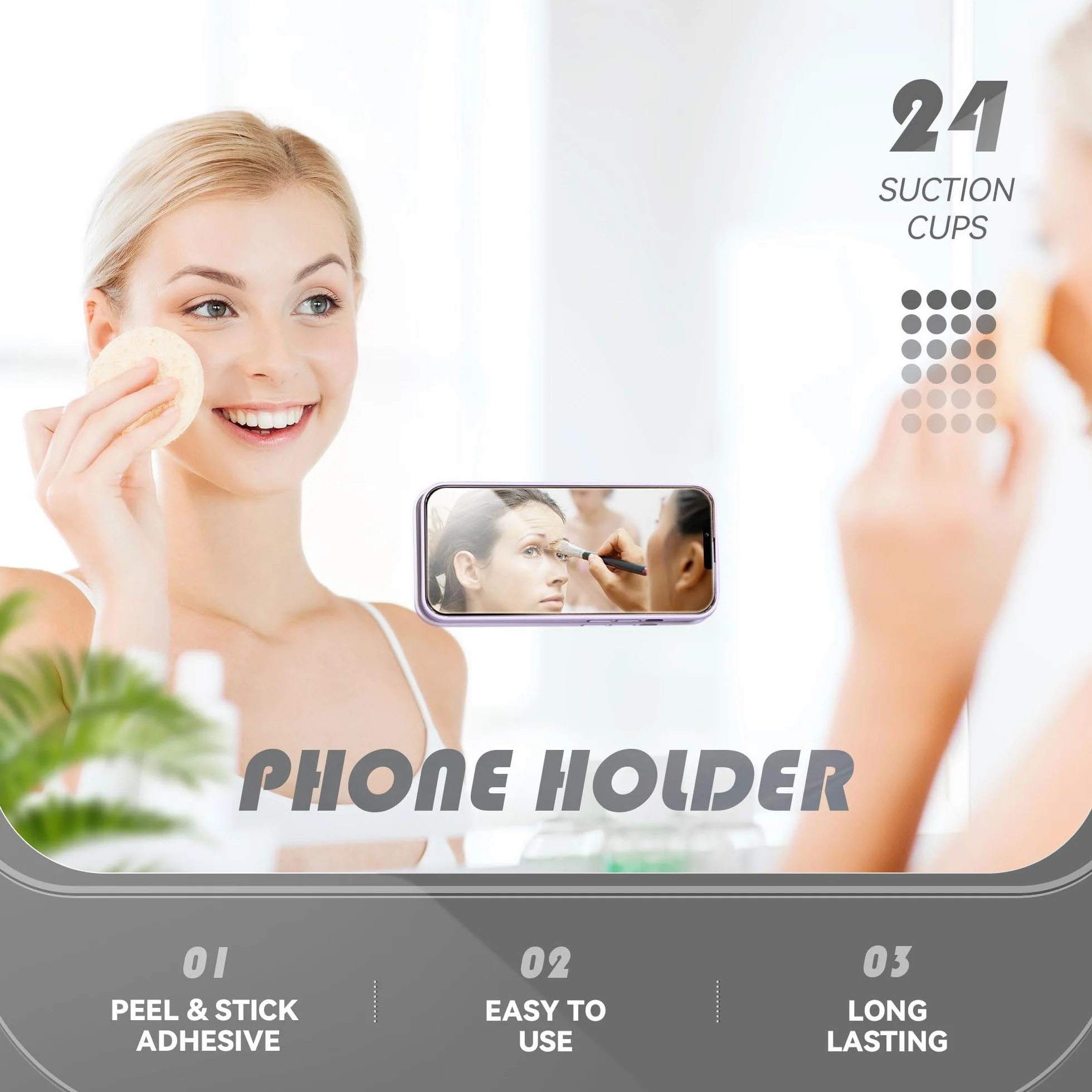 8 sztuk silikonowych przyssawek, jednostronna silikonowa przyssawka do telefonu komórkowego, kwadratowa przyssawka do telefonu komórkowego, przyssawka
