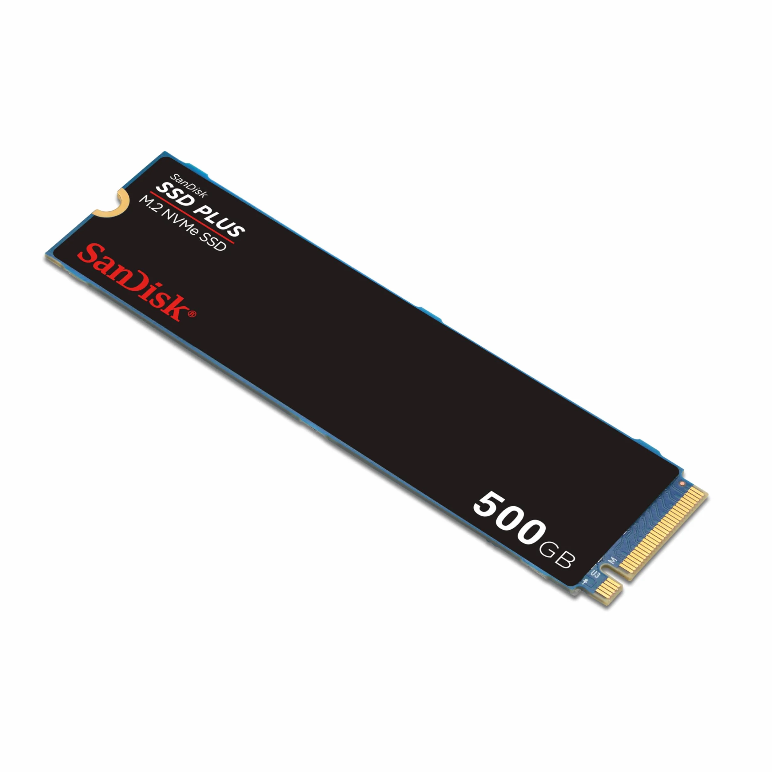 SanDisk SSD Plus 500 GB M.2 NVMe SSD, wewnętrzny SSD, PCIe Gen 3, M.2 2280, łatwa instalacja, 3 lata