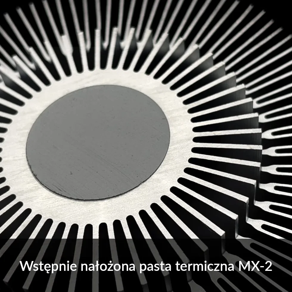 ARCTIC Alpine 23 - Kompaktowy cooler procesora AMD dla AM5 i AM4, wstępnie nałożona mieszanka termiczna MX-4, Komputer, PC - Czarny