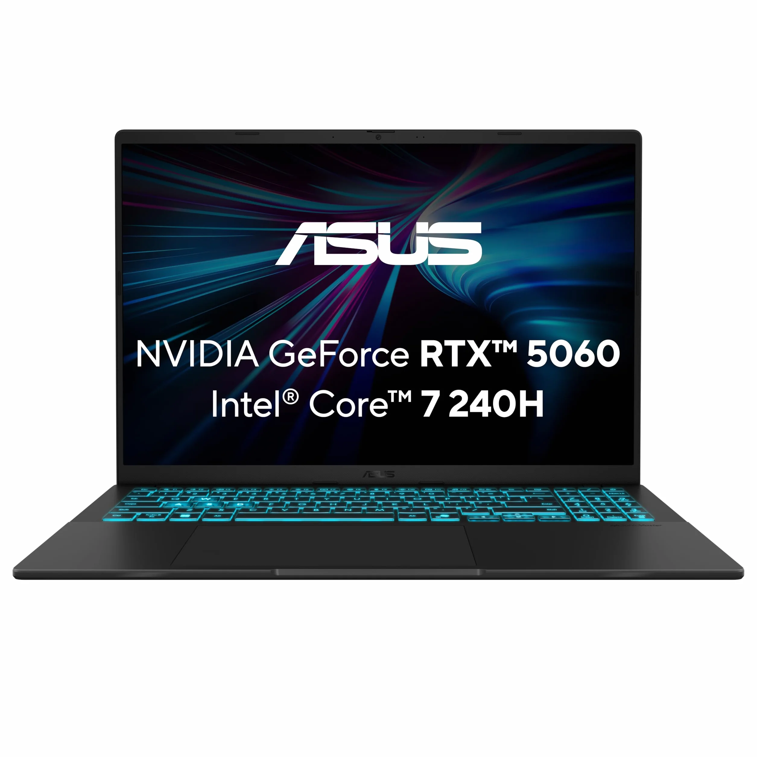 ASUS V16 V3607VM laptop gamingowy, wyświetlacz 16" WUXGA 16:10 144 Hz IPS, Intel Core 7 240H, 16 GB RAM, 1 TB SSD, NVIDIA RTX 5060, Win11 Home, QWERTZ, czarny, 3 miesiące GamePass