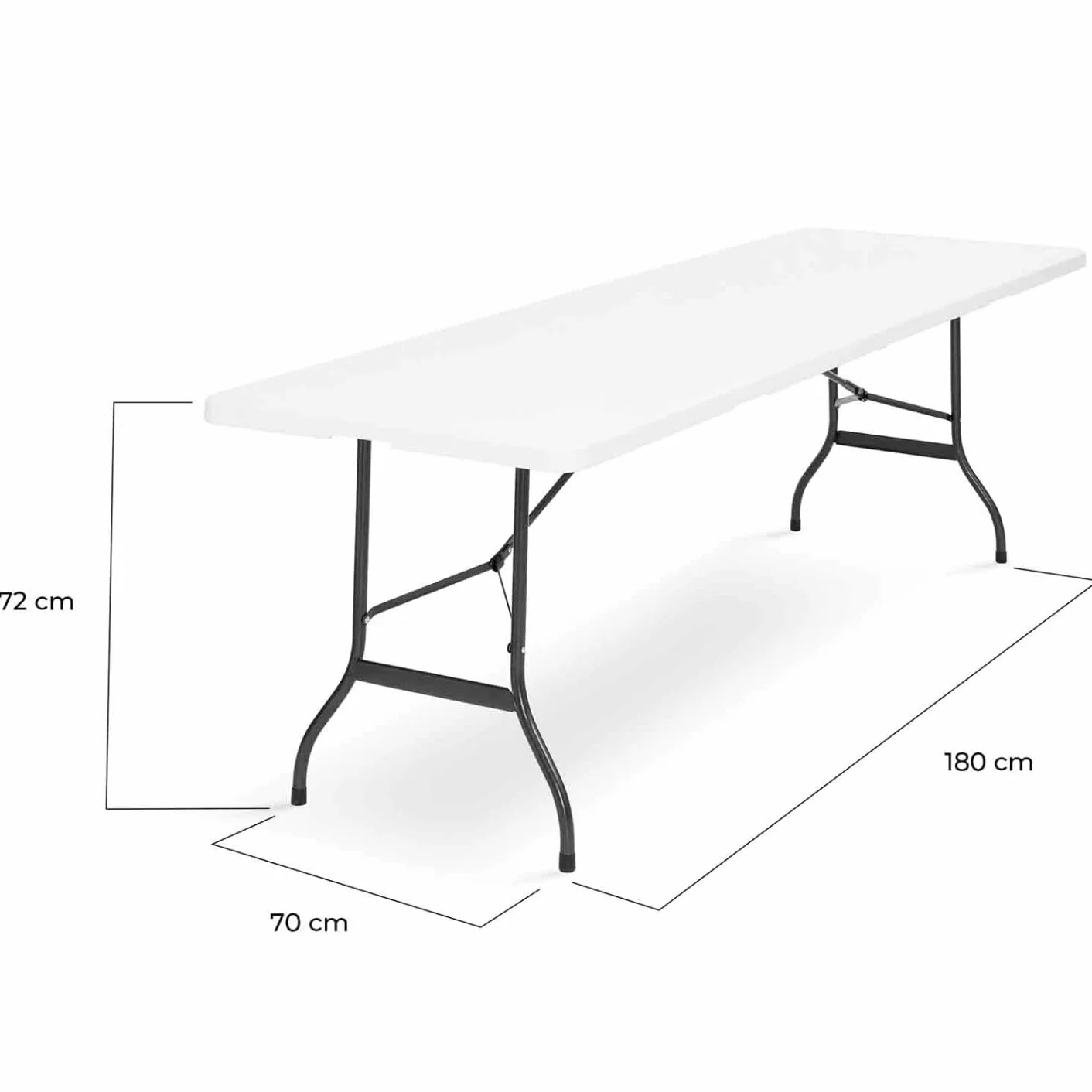 ProBache - Table pliante d'appoint portable pour camping ou réception 180 cm