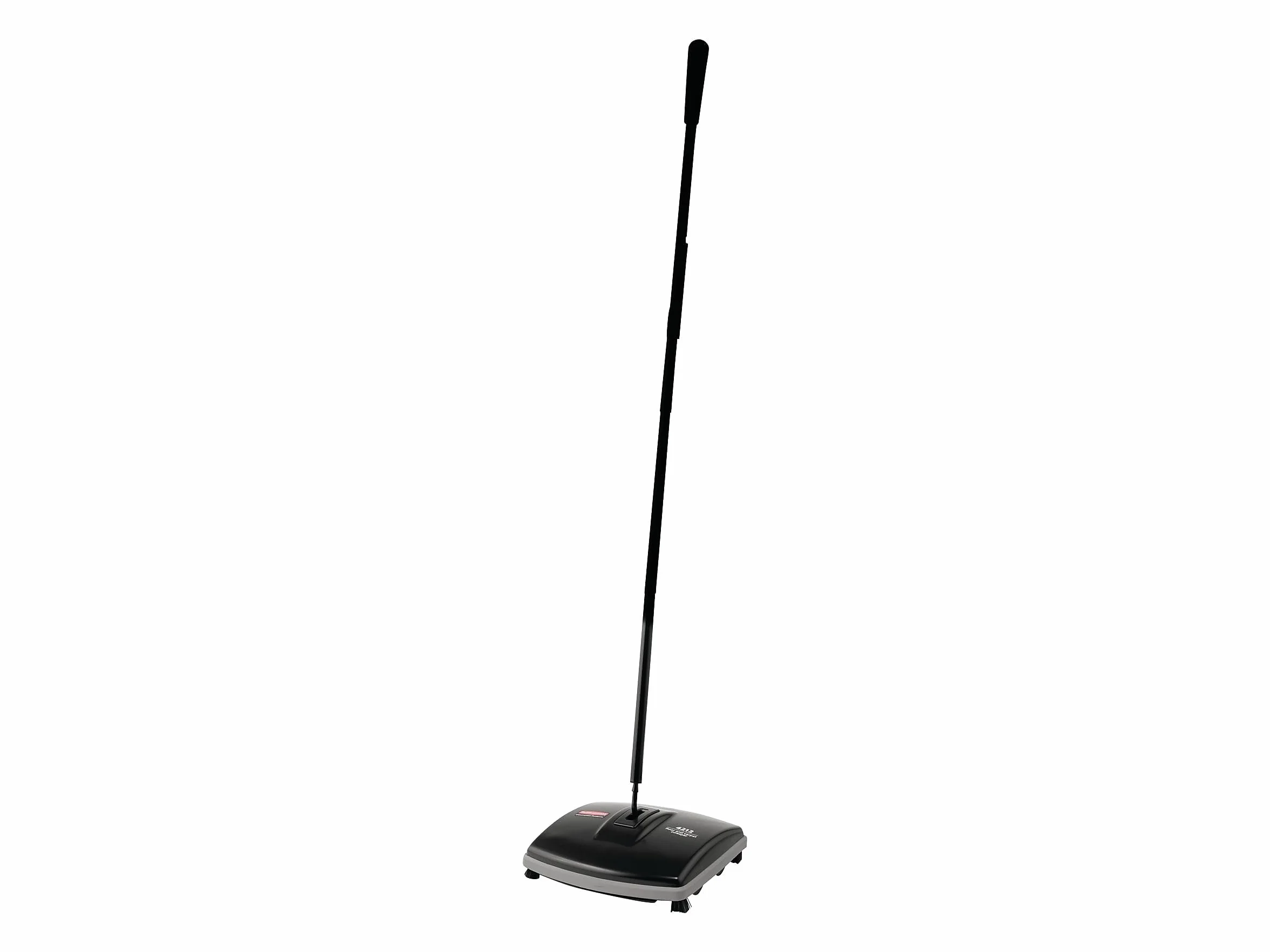 Rubbermaid Commercial Products Balai Mécanique Professionnel 16,5cm | Série Executive, sans Câble, ramasse la Poussière, la Saleté et Les Débris sur Sols Durs & Moquettes | Noir | FG421288BLA
