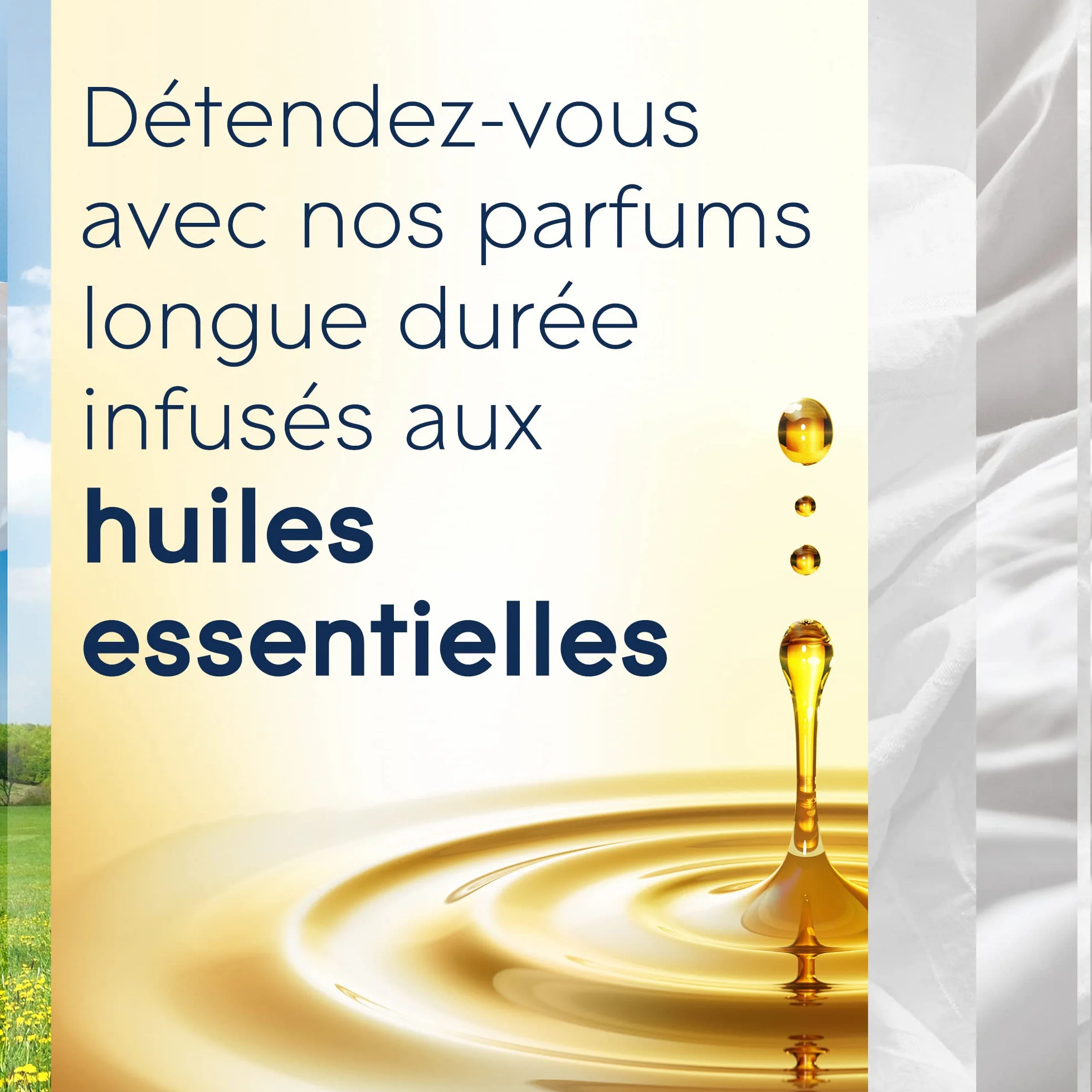 Glade Sense et Spray Recharge Duopack Diffuseur à Détection de Mouvement Infusé Aux Huiles Essentielles Pure Clean Linen