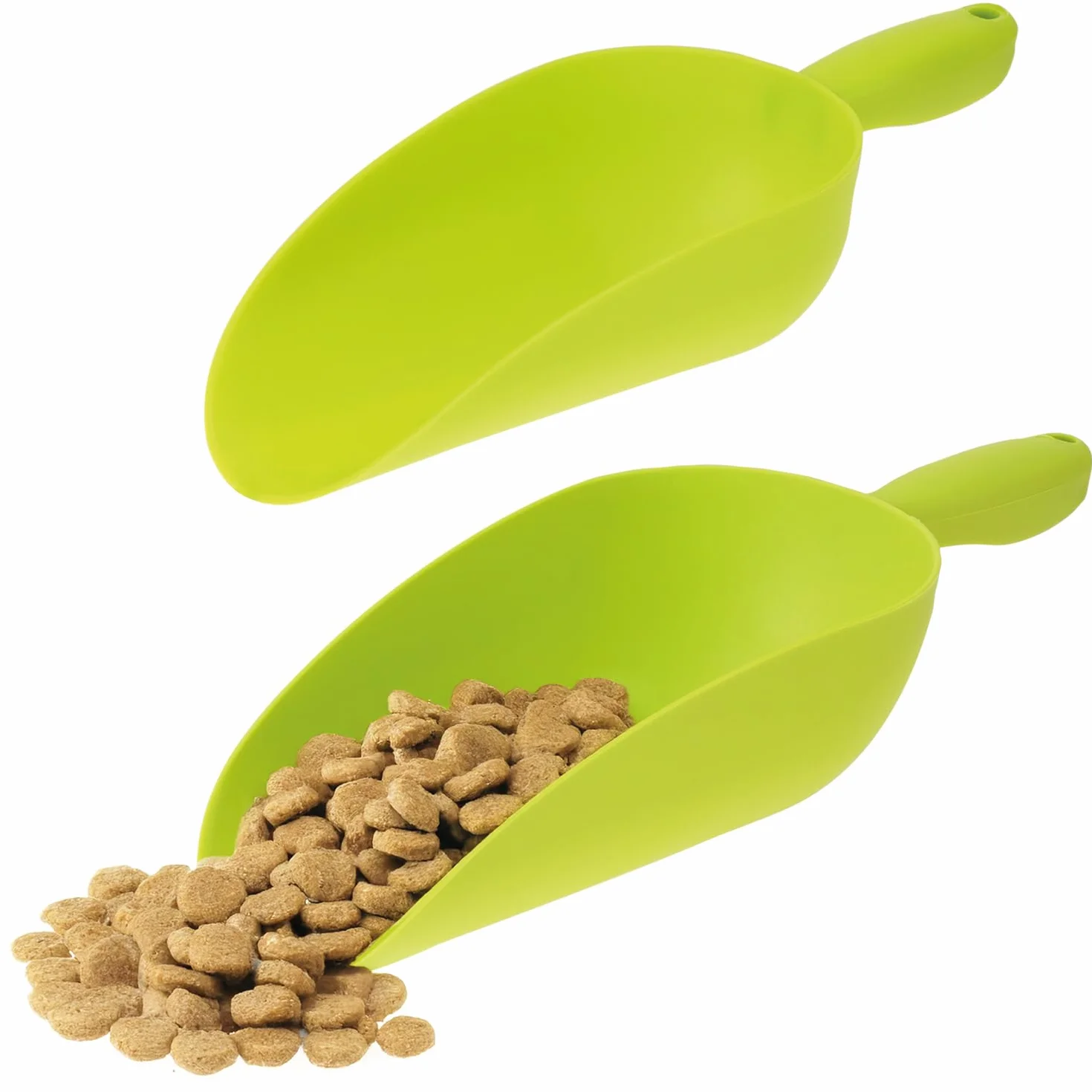 COM-FOUR® Pelle à nourriture pour animaux 28,5 cm 32,5 cm Plastique Doseuse Pesée