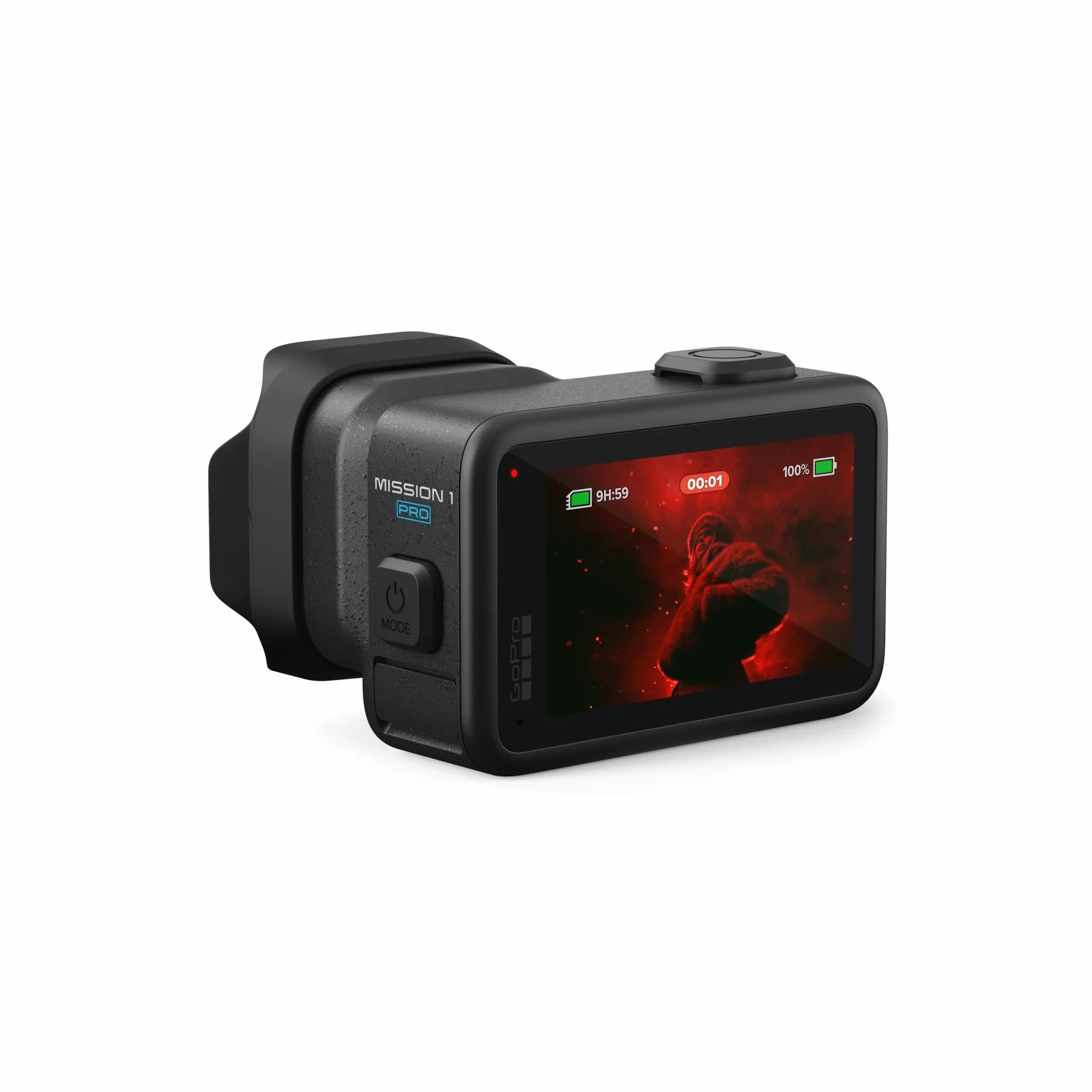 GoPro MISSION 1 PRO – kompaktowa kamera sportowa do kina, wideo 8K60, przetwornik 1-calowy, zaawansowana wydajność przy słabym oświetleniu, zdjęcia 50 MP, tryb zwolnionego tempa, stabilizacja obrazu