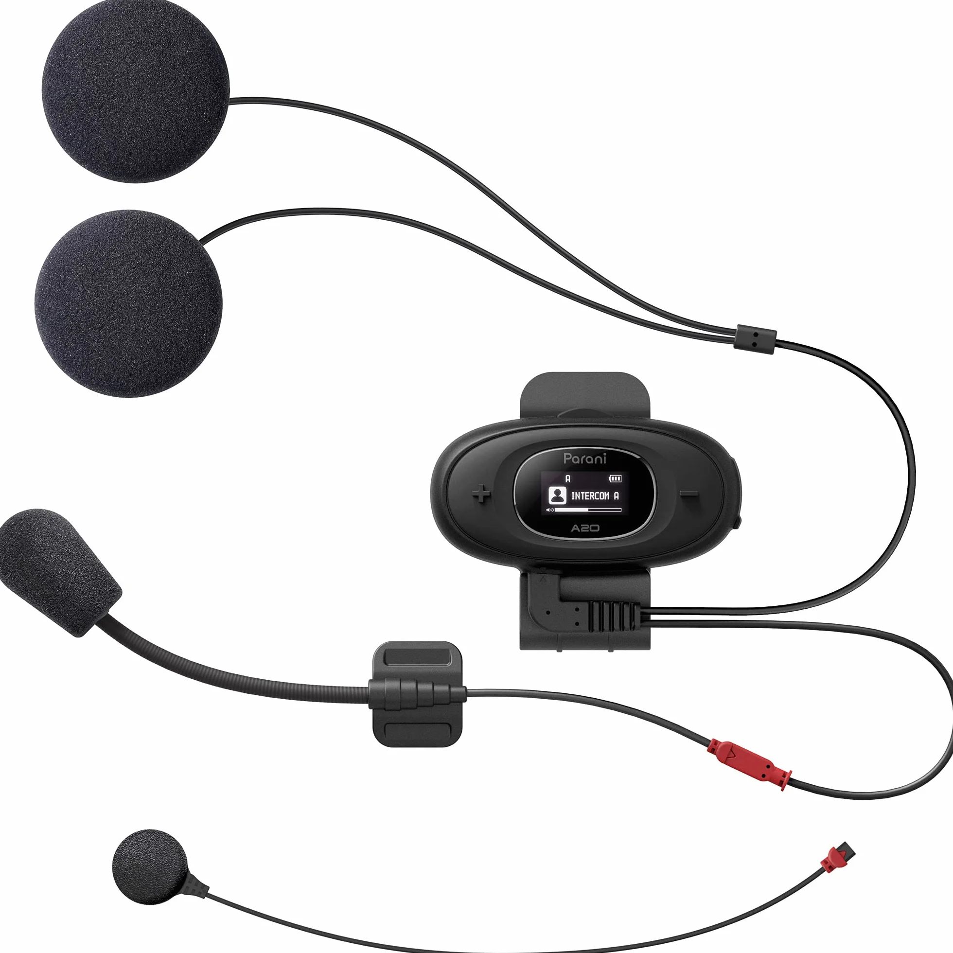 Sena Parani A20 Bluetooth Intercom zestaw słuchawkowy, czarny, jeden rozmiar