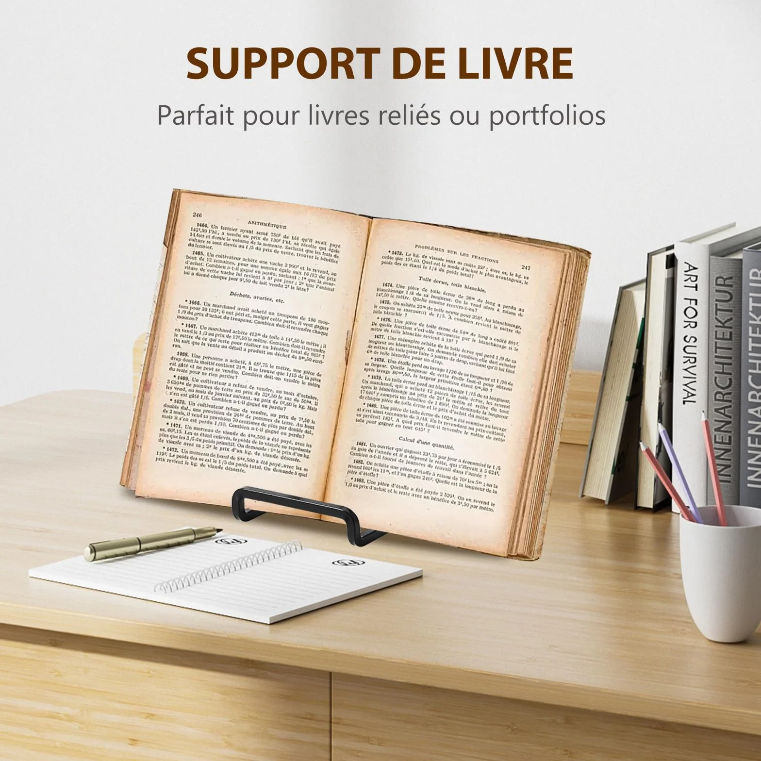 Chevalet Support Présentoir Porte Assiette Métal Noir 20,5 cm pour Plaque Décoration Photo Livre Cuisine