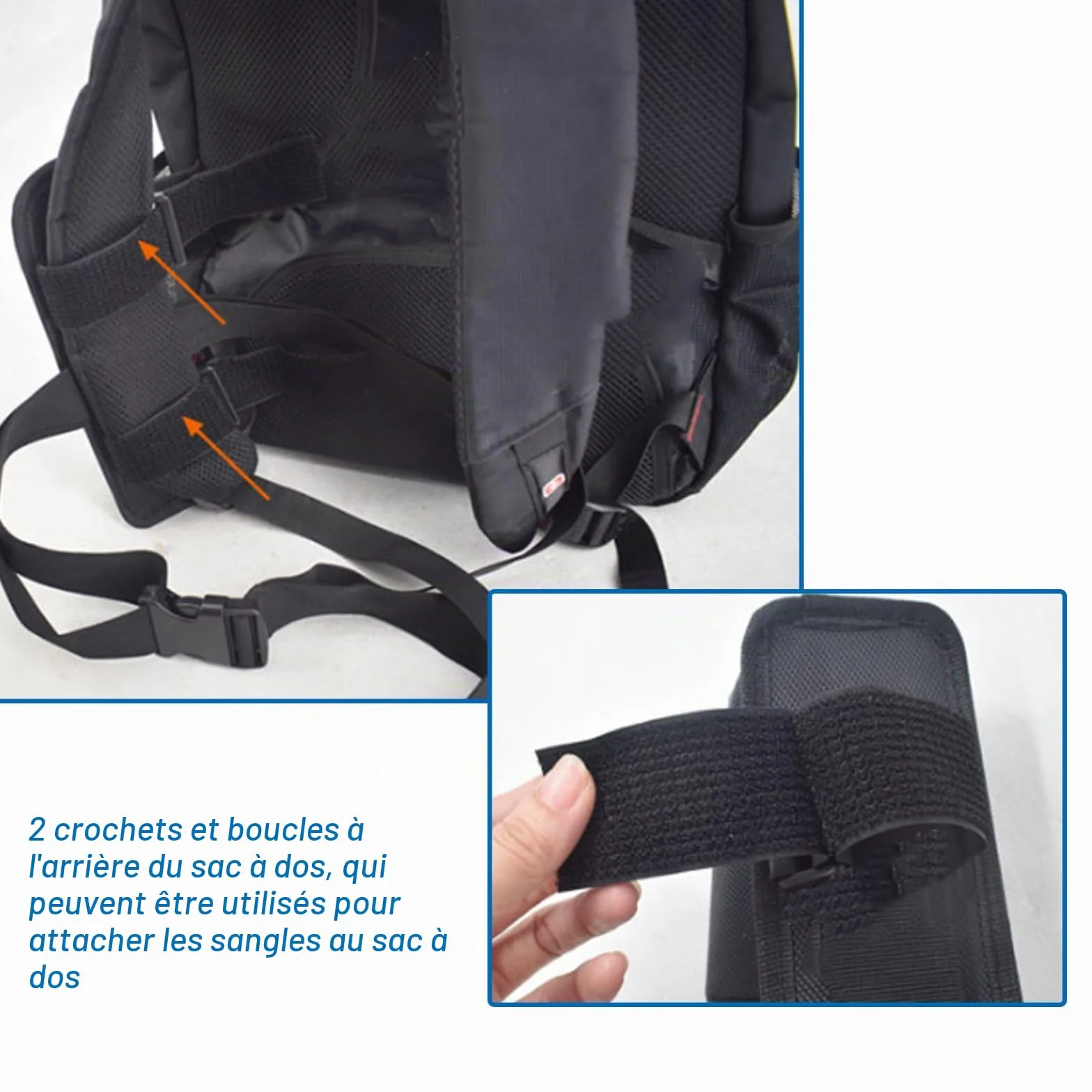 Sangle de Support de Parapluie Mains Libres pour Sac à Dos, Support Portable s'adapte aux Parapluies Pliants