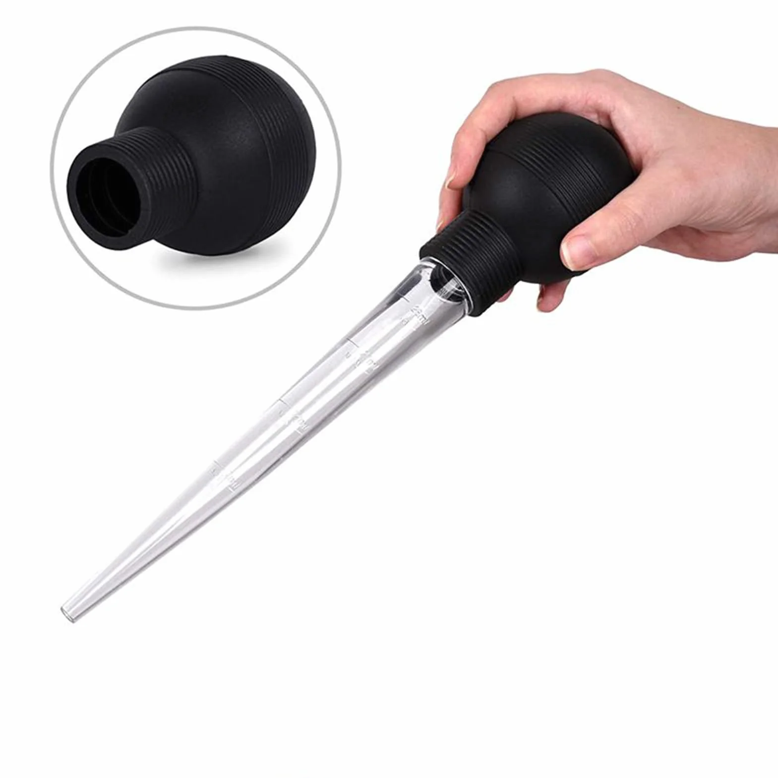 Lardeuse Extracteur d'assaisonnement manuel avec brosse de nettoyage Poire à sauce pour cuisine