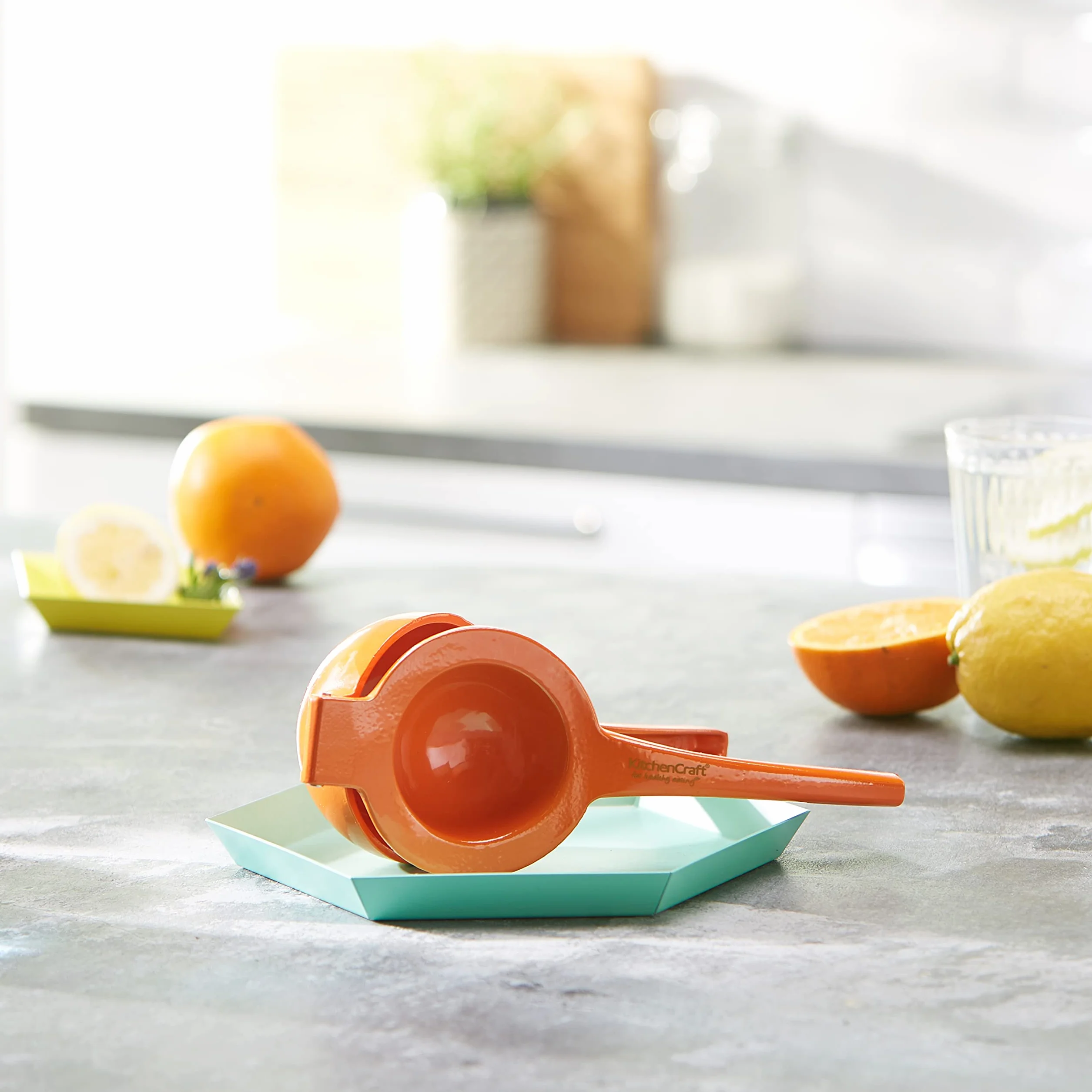 KitchenCraft Presse-Agrumes Manuel Plastique pour Jus d'Orange et Citron