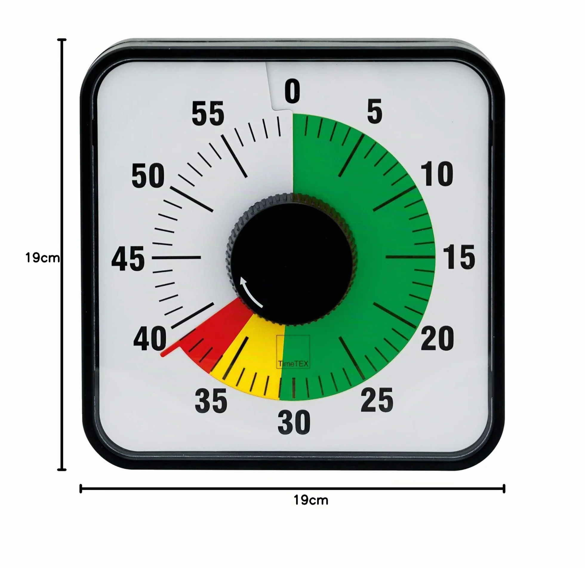 TimeTex magnetyczny zegar dysku tarczowego 19x19 cm