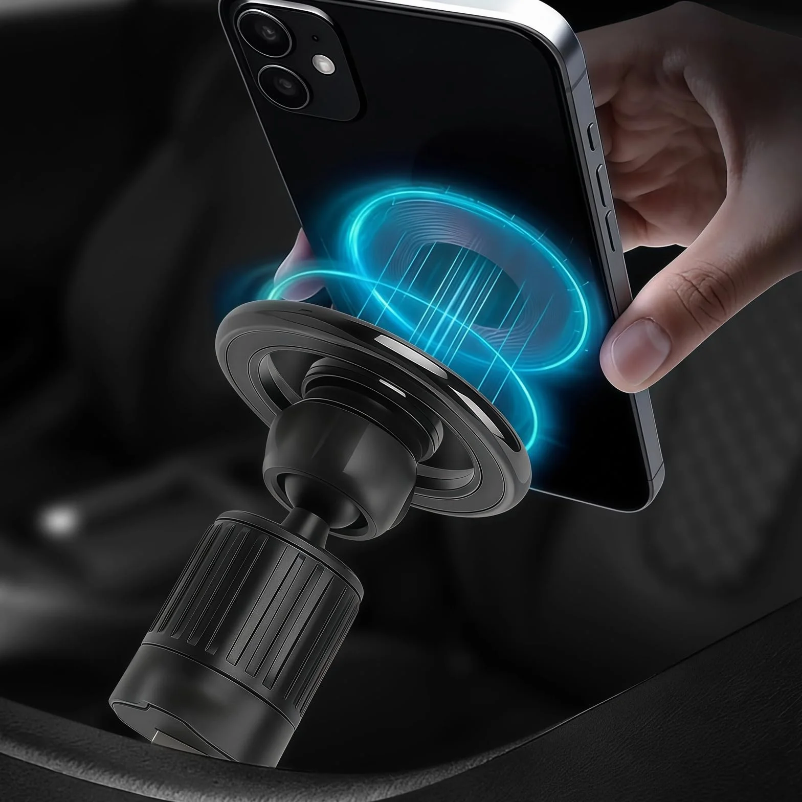 samochodowy uchwyt na telefon komórkowy – mocny magnetyczny uchwyt wentylacyjny do iPhone 16 15 14 13 12 Pro Max – obracany o 360°, łatwa obsługa jedną ręką, antypoślizgowy i