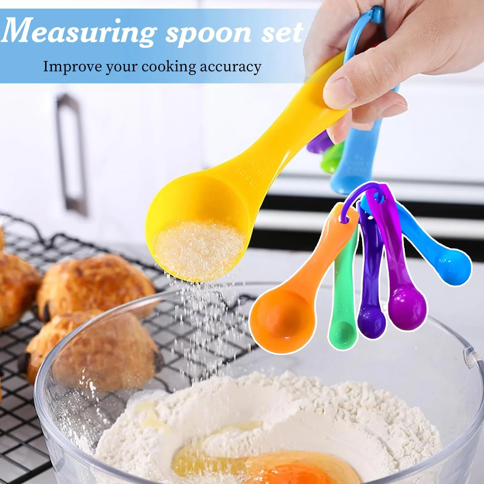 Cuillères Doseuses 10 Pièces 15 g 7,5 g 5 g 2,5 g 1 g pour Mesure Liquides Poudres