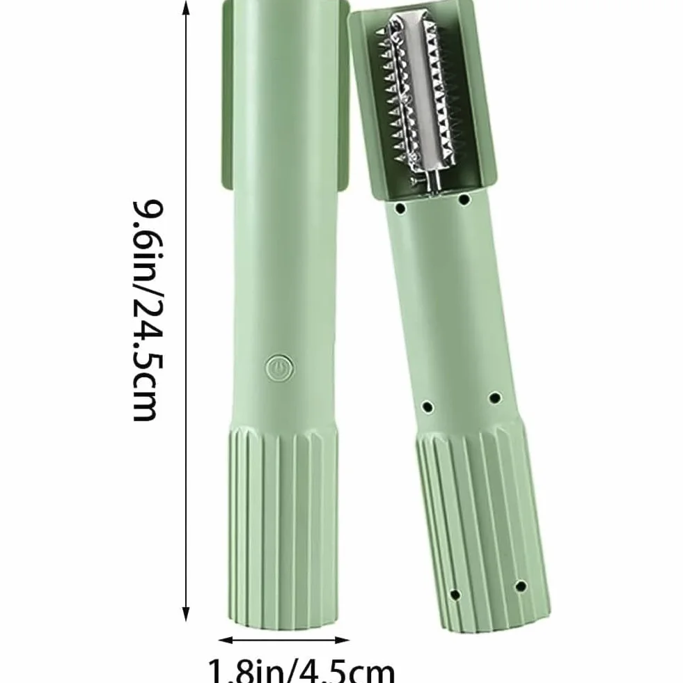 Electric Coconut Grater Machine, Portable Handheld Coconut Scraper Peeler Shredder, Wireless Automatic Anti-splash Rotating Kitchen Grater with Stainless Steel Blade, for Coconut, Fish (A)