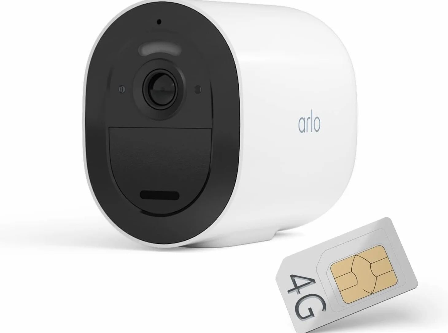 Arlo Go v2 kamera monitorująca, bezprzewodowa, mobilna, HD, LTE, odporna na warunki pogodowe, tryb nocny, dwukierunkowe audio, czujnik ruchu, akumulator, 90-dniowa wersja testowa Arlo Secure, biała,