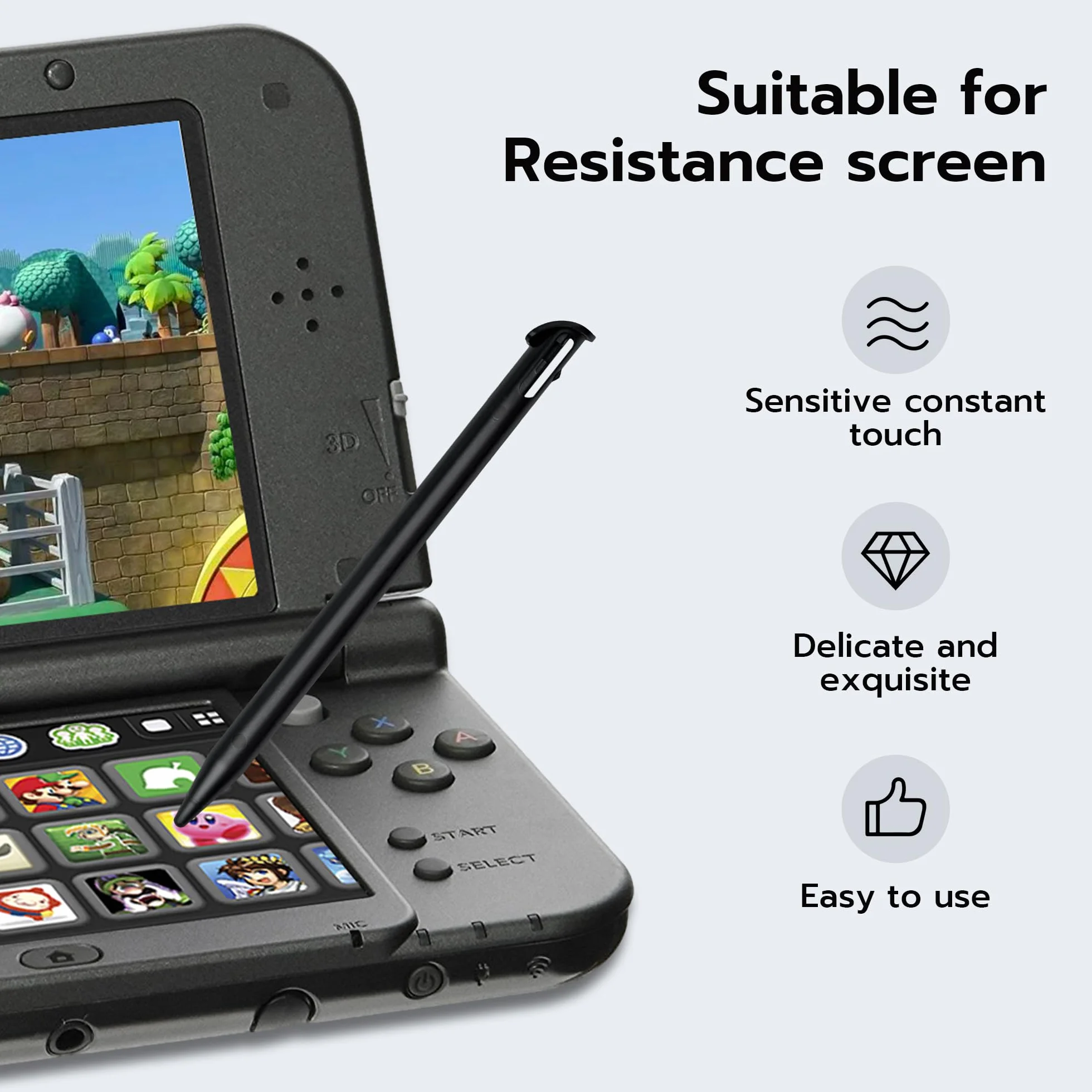Mcbazel 8 sztuk rysika, rysik do ekranu dotykowego, rysik Stylus Pen do New Nintendo 3DS XL