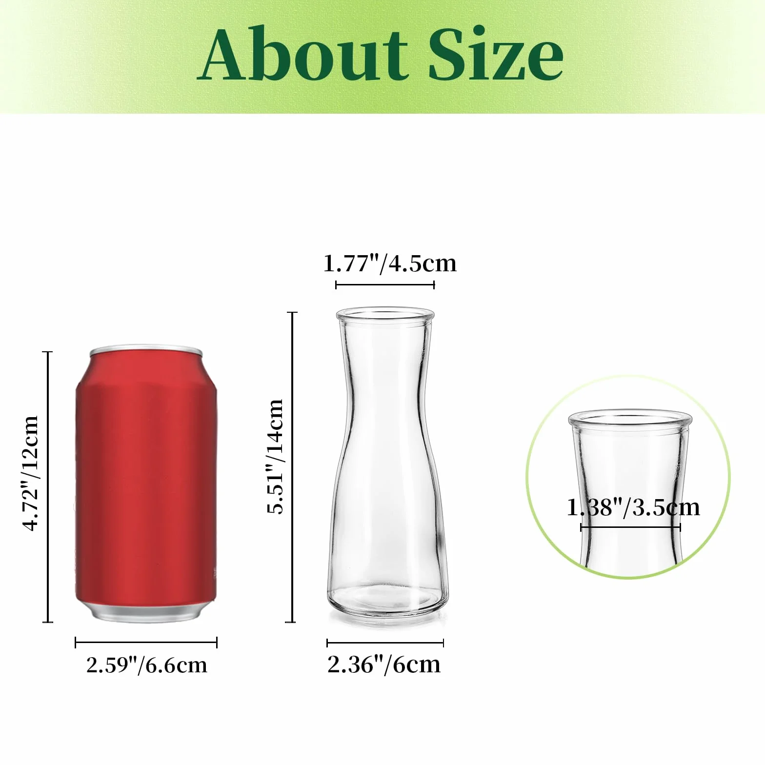 Hewory Petites Vases pour Décoration de Table de Mariage : Lot de 12 Vases en Verre Petites Vases de Table pour Décoration de Mariage - Vase à Fleurs en Verre Moderne Petites Vases en Verre Fines pour