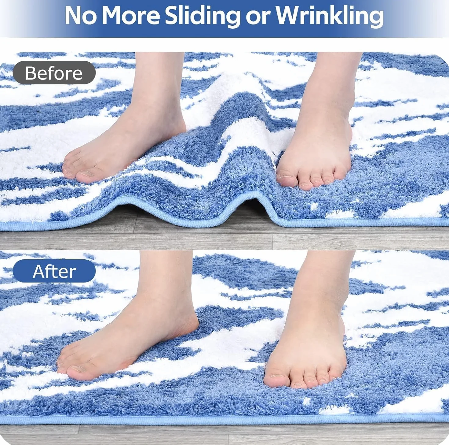 KAHEIGN Tapis Antidérapant PVC 40CM x 600CM, Imperméable pour Maison Bureau Cuisine Salle de Bains (Noir)