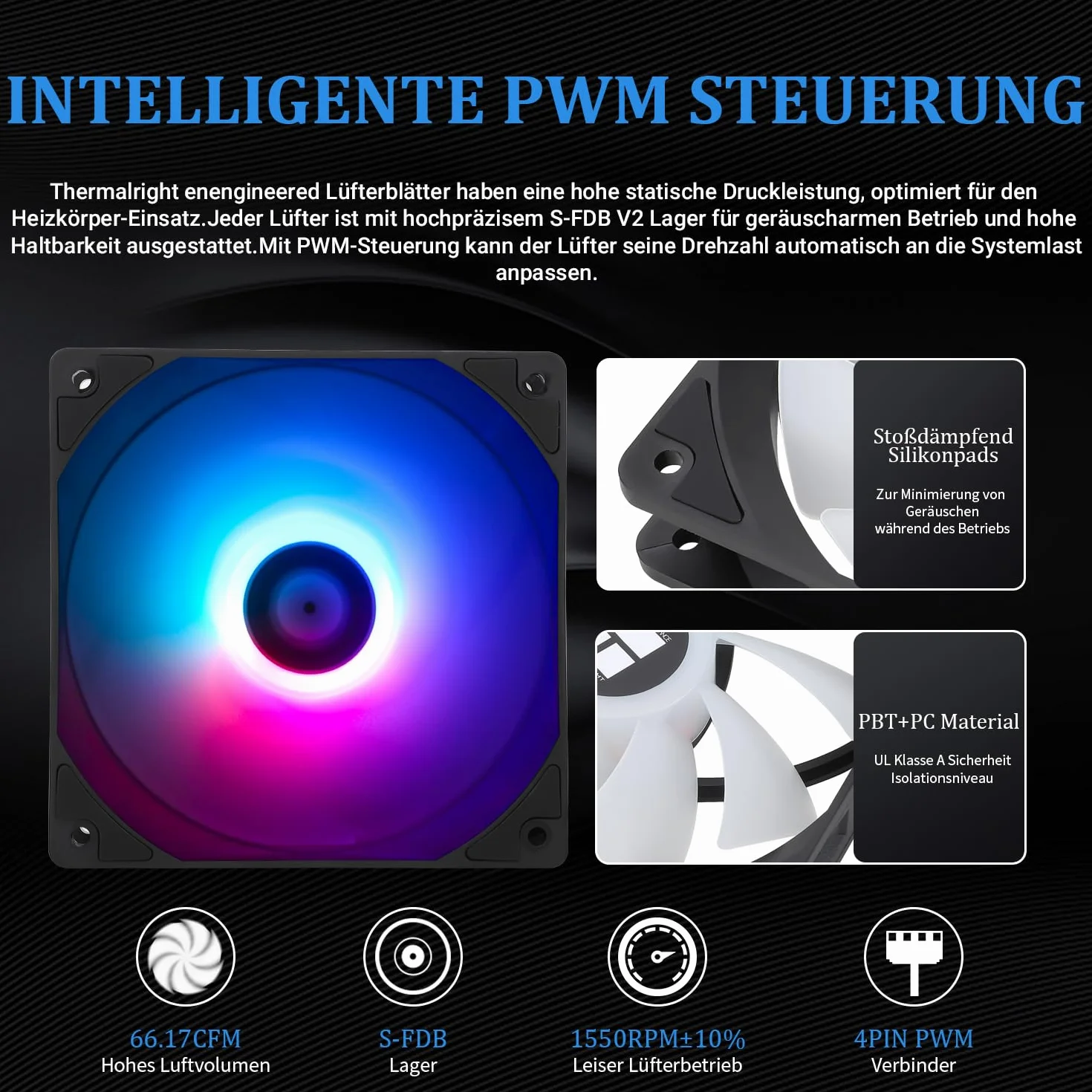 Thermalright AQUA Elite 240 ARGB CPU chłodnica wodna, z podwójnym wentylatorem PWM, prędkość 1550 RPM, do AMD/AM4/AM5& Intel LGA1150/1151/1155/1156/1200/2011/1700(AE240 ARGB)
