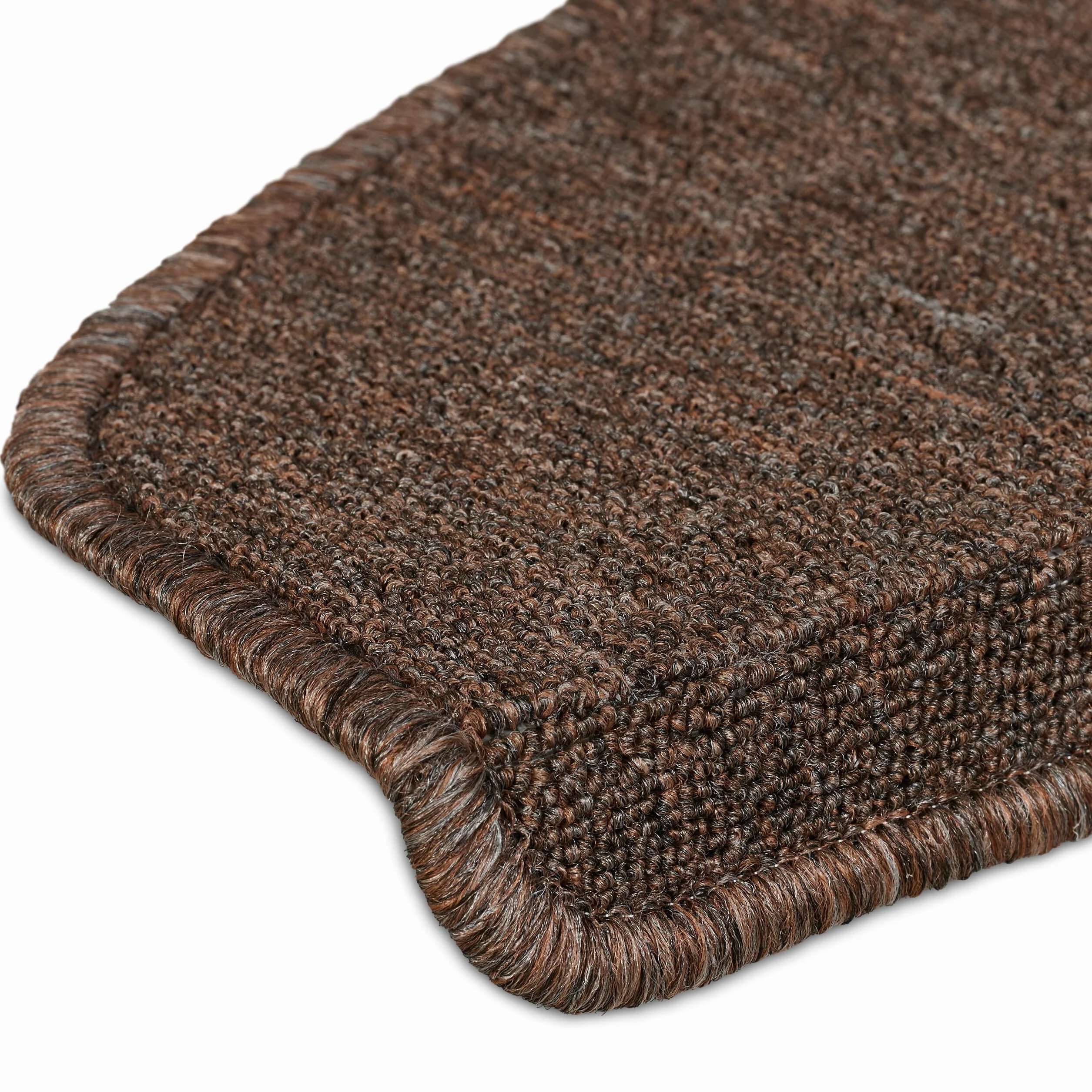 Relaxdays Marchette d'escalier semicirculaire Auto-adhésive Lot de 15 65 x 24 cm Marron foncé