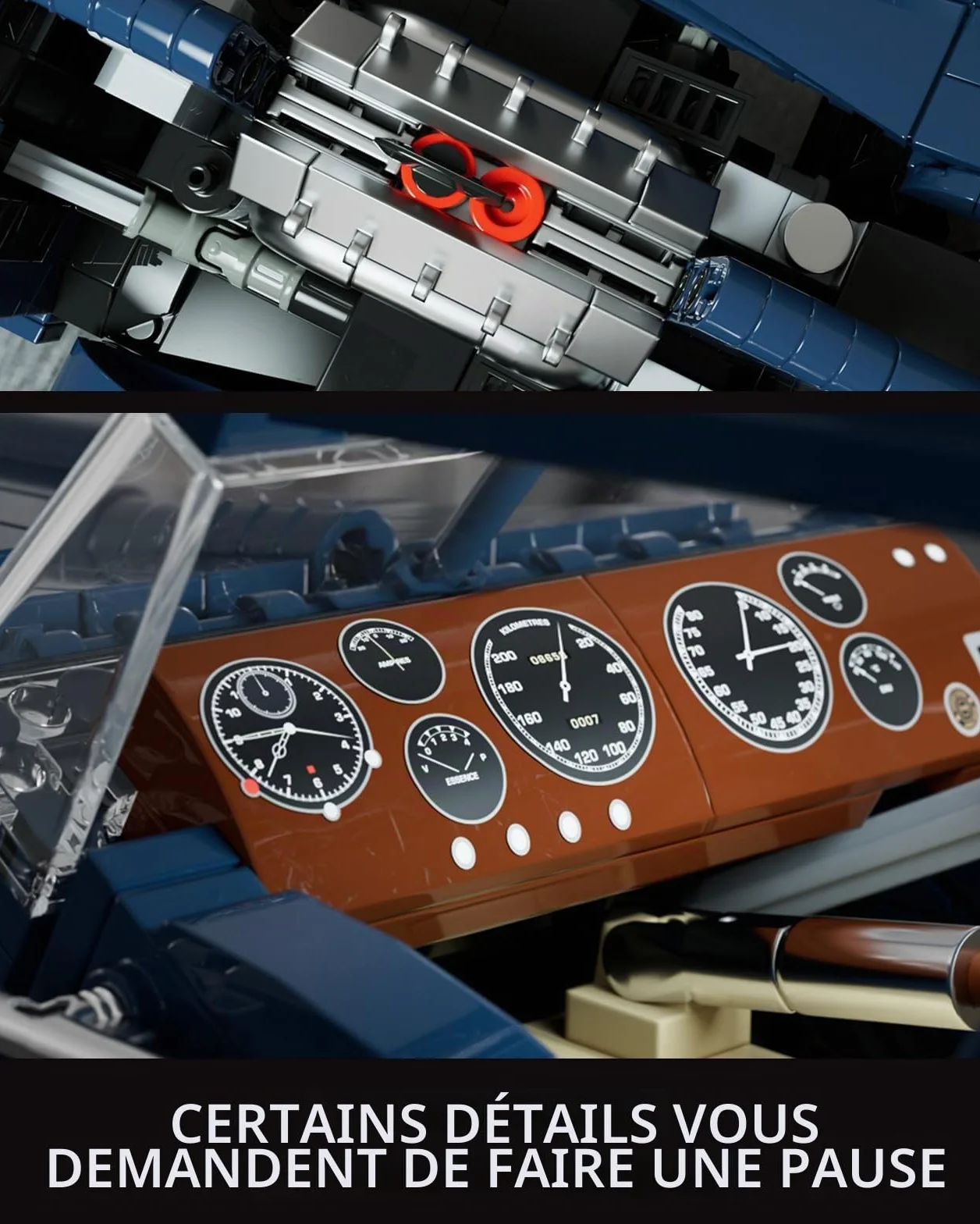 Nifeliz Kit de Construction Voiture Sport Échelle 1:14 1127 Pièces Cadeau Collectionner