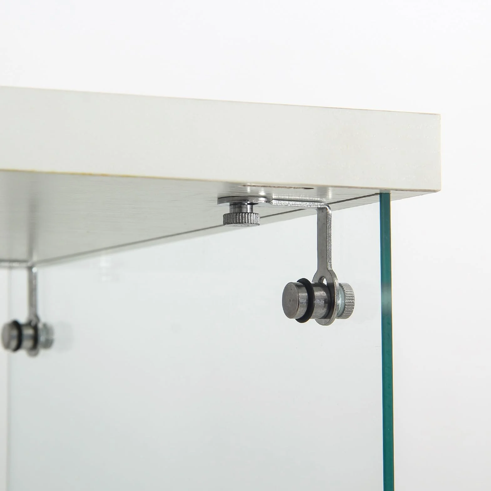 Vitrine en Verre pour Collection, Armoire de Collection Moderne à 3 Couches avec 1 Porte, Meuble Vitrine Verre avec LED, pour Chambre, Salon, 42x36x125cm, Blanc + Lumière