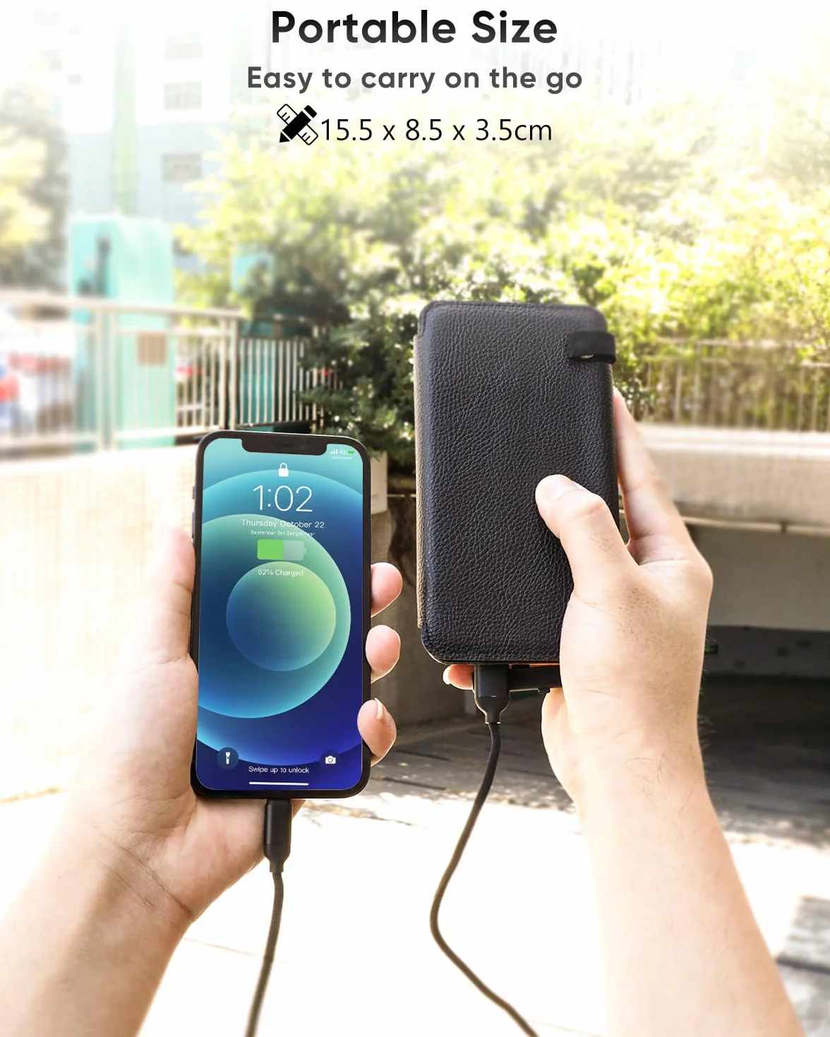 A ADDTOP Przenośny Solarny Powerbank 25000mAh, 4 Panele Słoneczne, 2 wyjścia USB, Wodoszczelny Zewnętrzny Akumulator