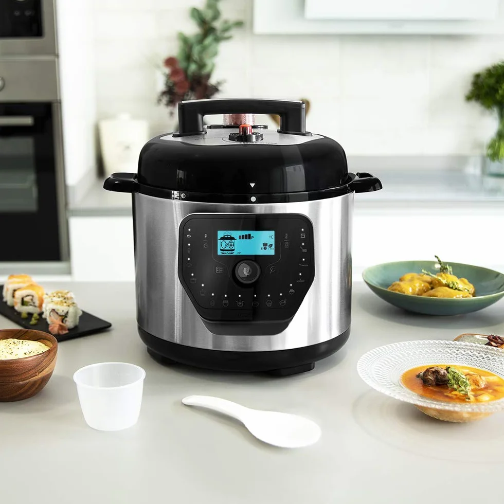 Cecotec Cocotte Programmable GM Modèle H Deluxe. Programmable 24 heures, Capacité 6 litres, Système de Cuisson Intelligent, Fonction Balance, Température Ajustable, Pression Ajustable