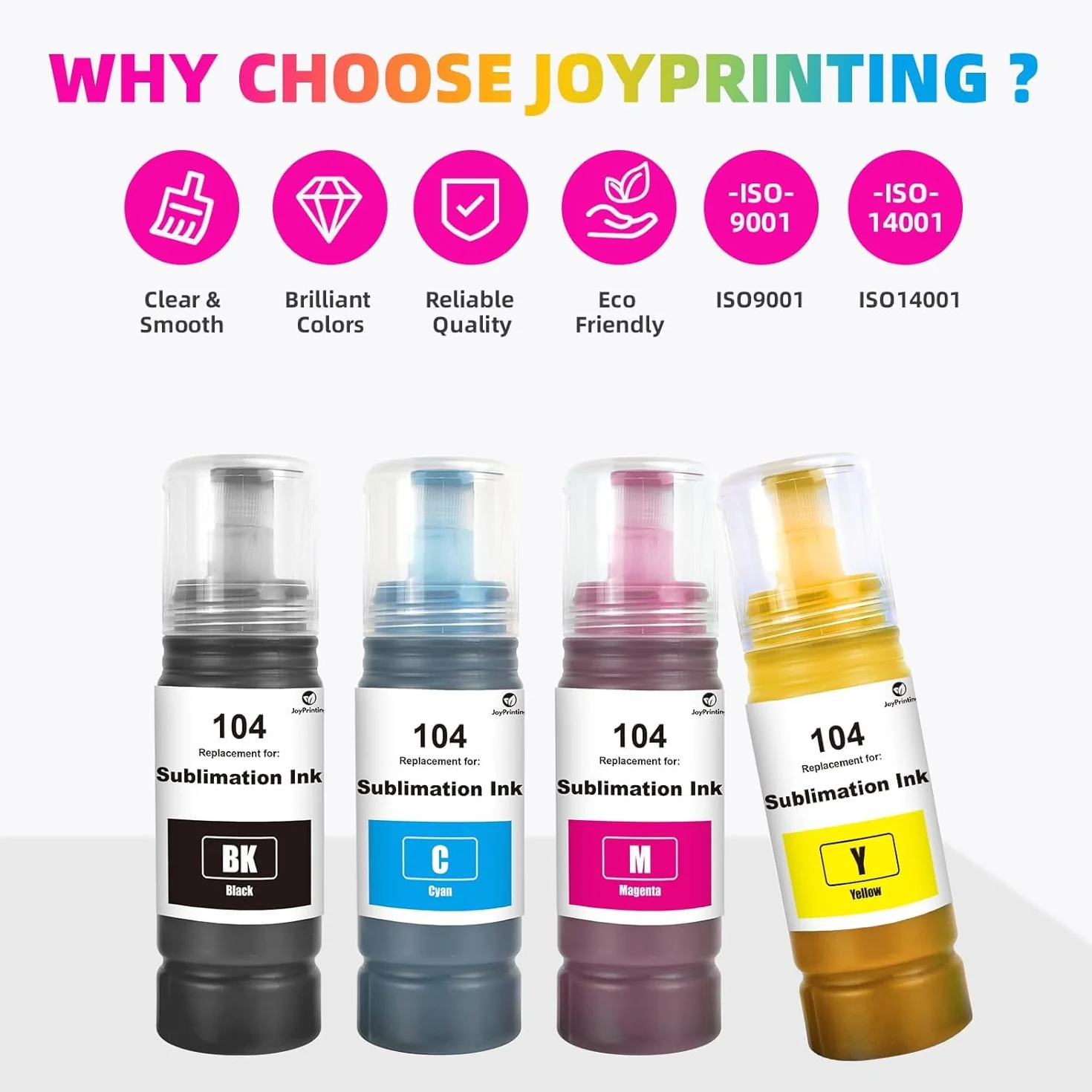 Encre de Sublimation Compatible Epson Ecotank ET-1810 ET-2710 ET-2720 ET-2810 ET-2820, 4x70ml