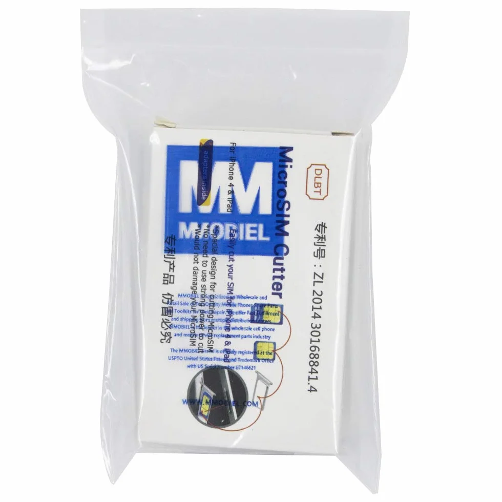 MMOBIEL Uniwersalny obcinacz do kart SIM/Micro Sim/Nano Sim kompatybilny z iPhone Samsung Sony Huawei Motorola itp., w tym 3 adaptery SIM + 1 pin wysuwania karty SIM