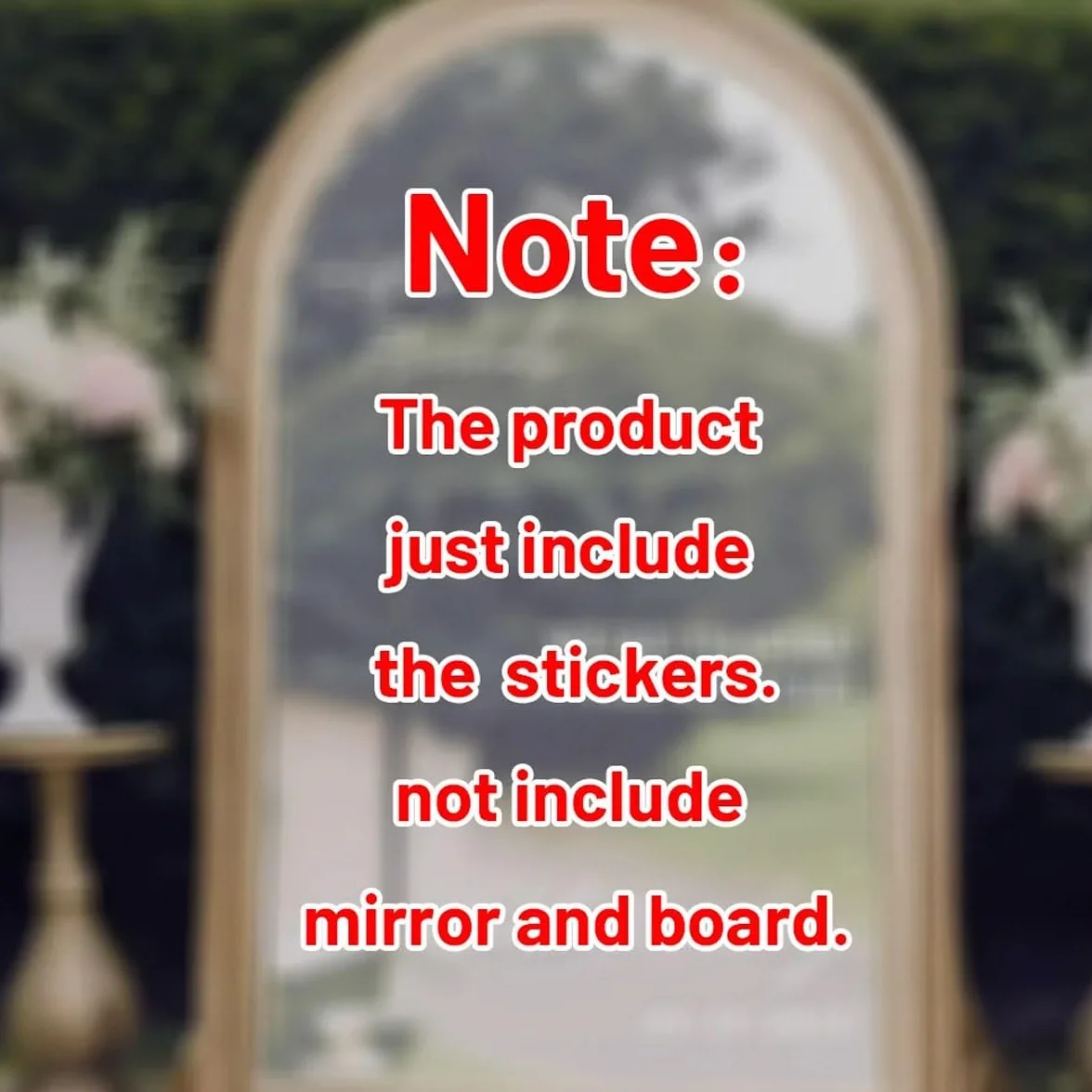 Autocollants de miroir de mariage personnalisés