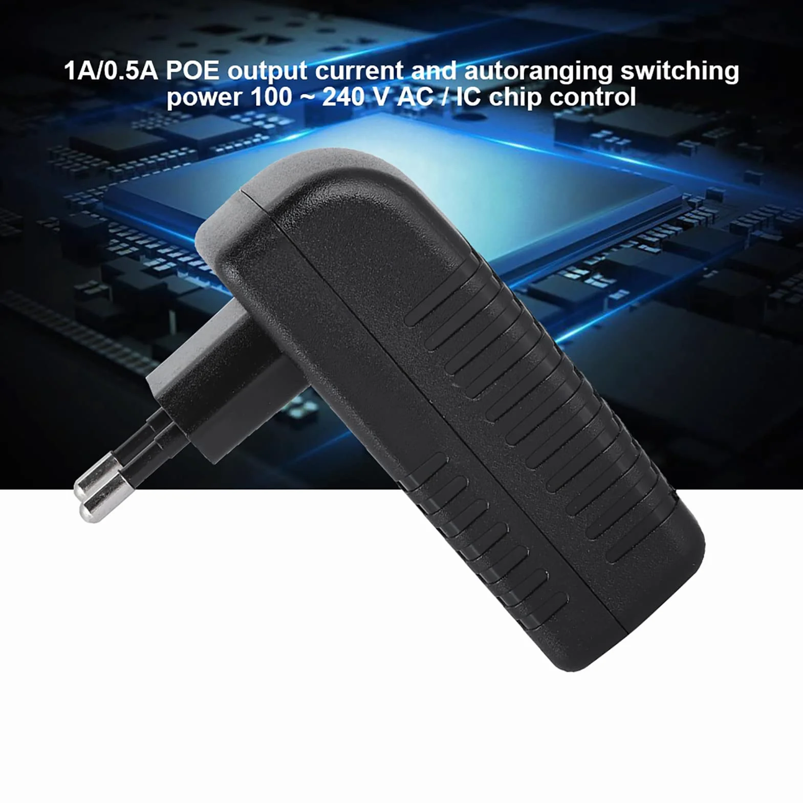 Sonew 48 V 0,5 A pasywny zasilacz POE Injector Ethernet adapter z wtyczką ścienną odpowiedni do telefonów Voip, aparatów, aplikacji i innych (EU)