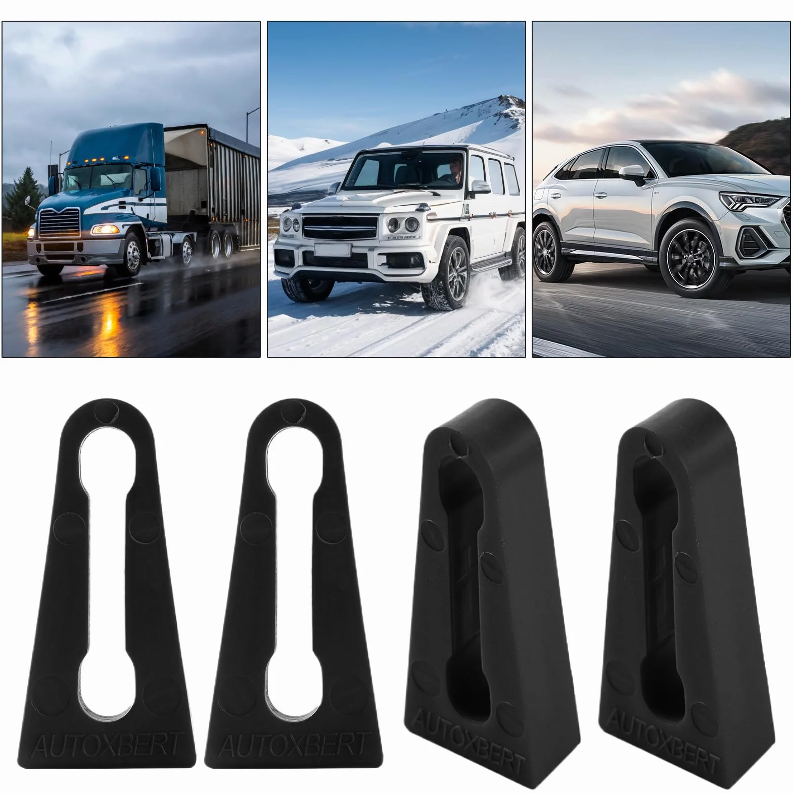 Automotive Door Lock Silencer - Noise Dampening Pad Set | Elastyczna gumowa osłona z poduszką ochronną, Simple Fit for Sedan Doors, SUV, Van Entry, Garage Use and Passenger Ride Enhancement
