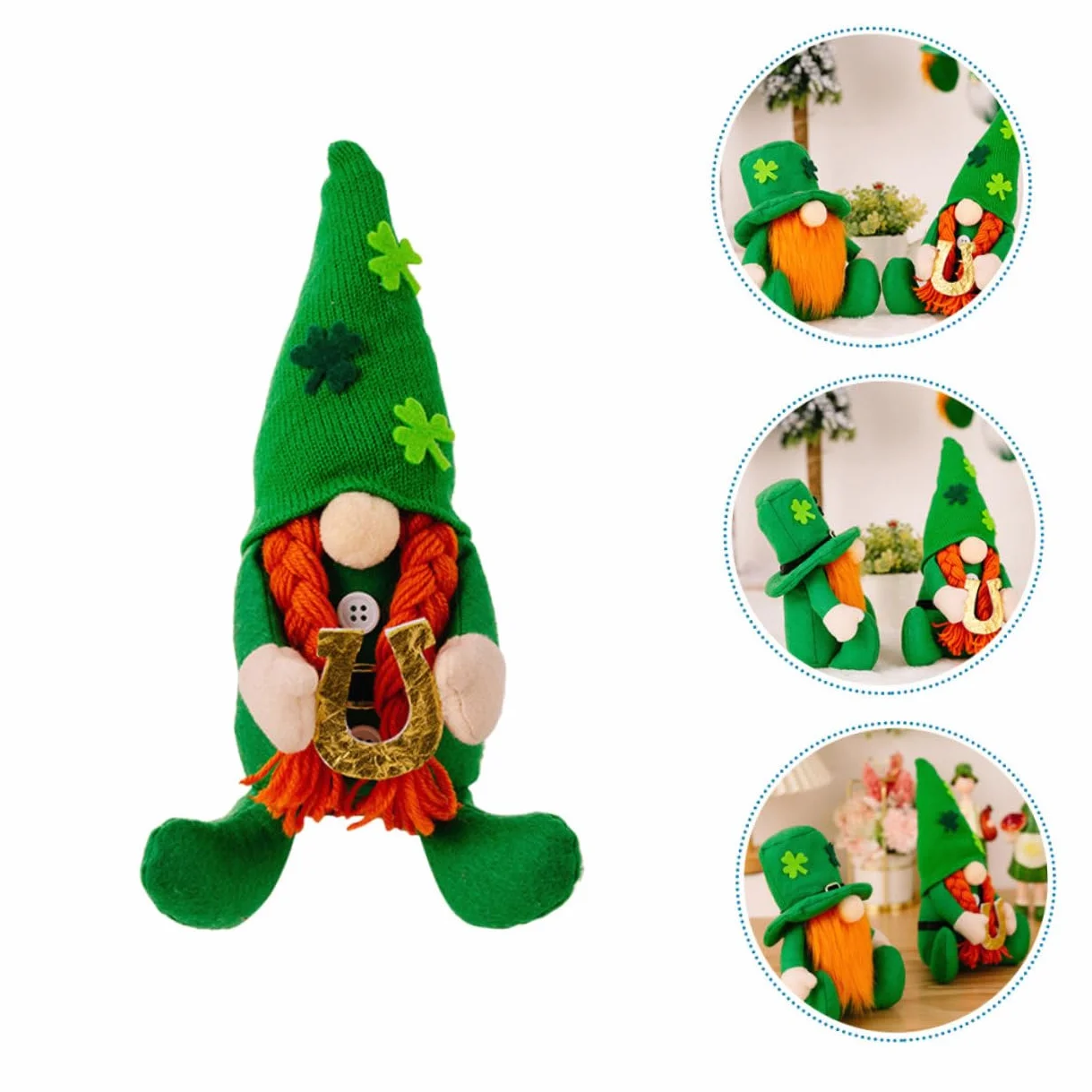 PRETYZOOM Poupée Rodolphe GNOME en Peluche Ornements de la Saint Patrick