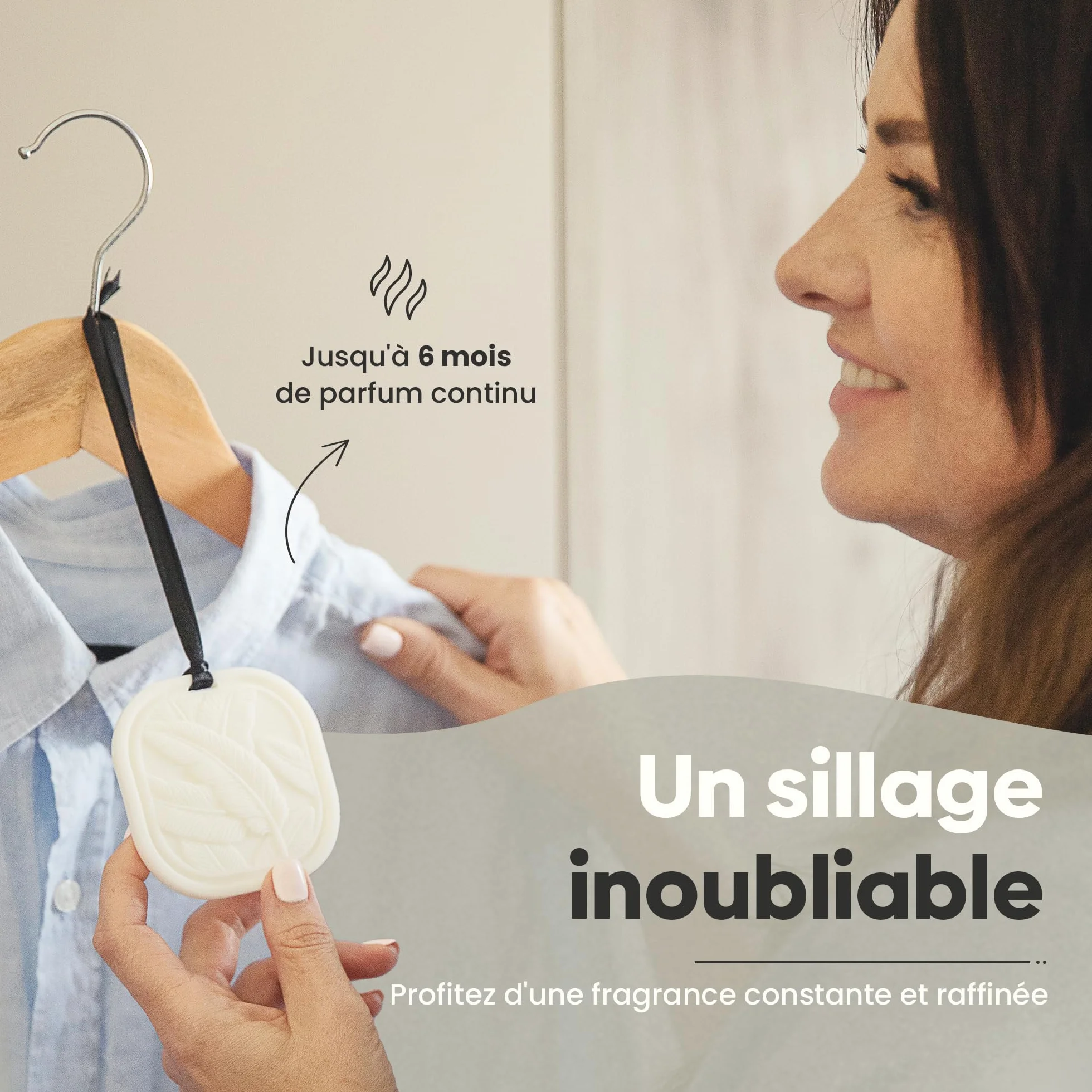 Bergamote Cachemire Sachet Cire Parfumée Solide Désodorisant Garde-Robe Durable Placard Tiroir Maison Cire Colza Naturelle 35 g