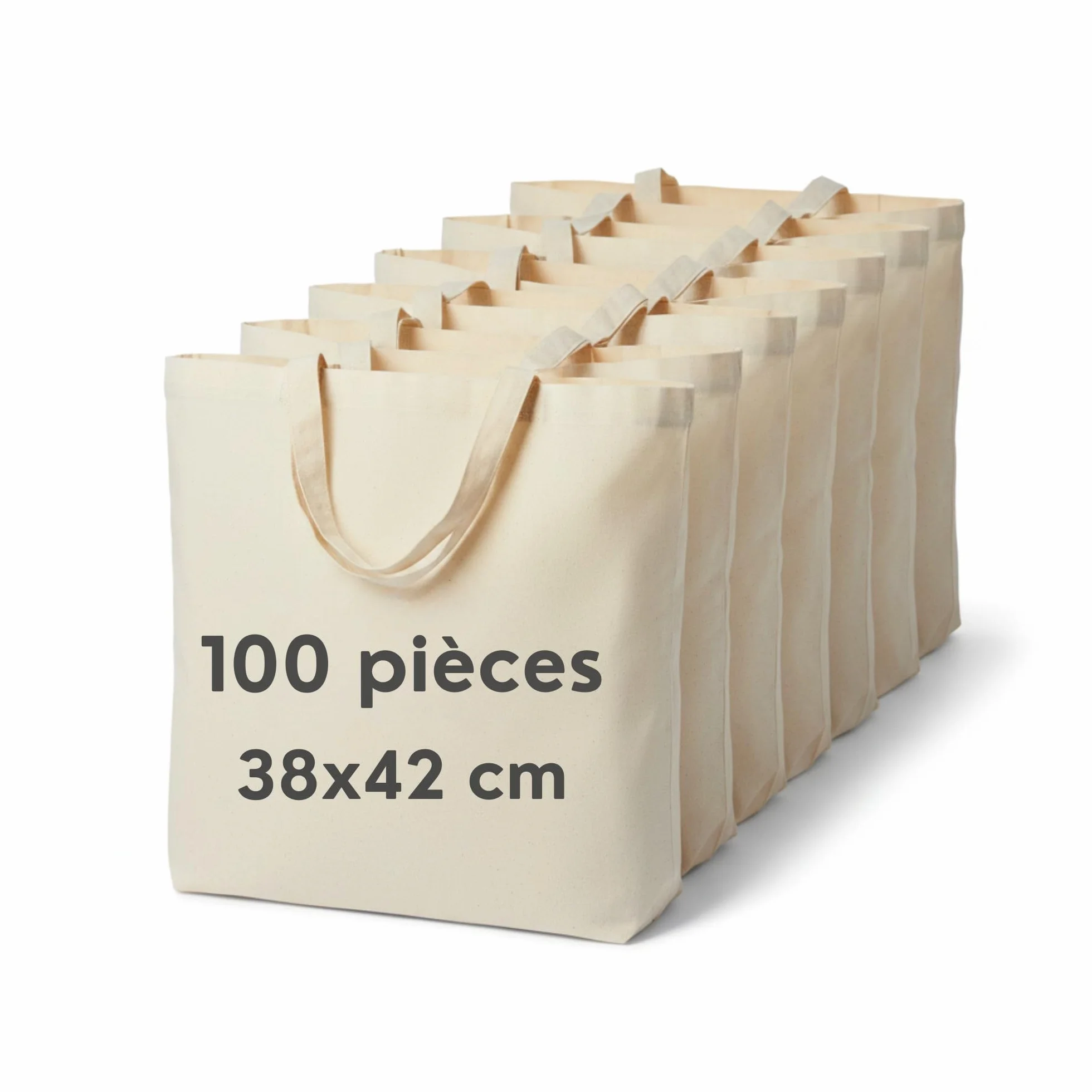 Cloud Pillow sac coton 38 x 42 cm – tote bag coton 100% 144 g/m², anses env. 70 cm, tote bag vierge pour le DIY – pratique au quotidien, pour l’université et le bureau – OEKO-TEX Standard 100