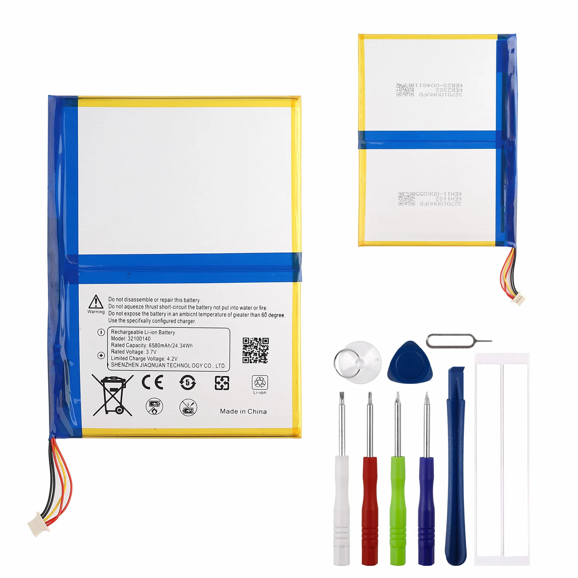 Akumulator zastępczy 32100140 3,8 V 6000 mAh kompatybilny z Blackview Tab 8, pusta bateria z narzędziami