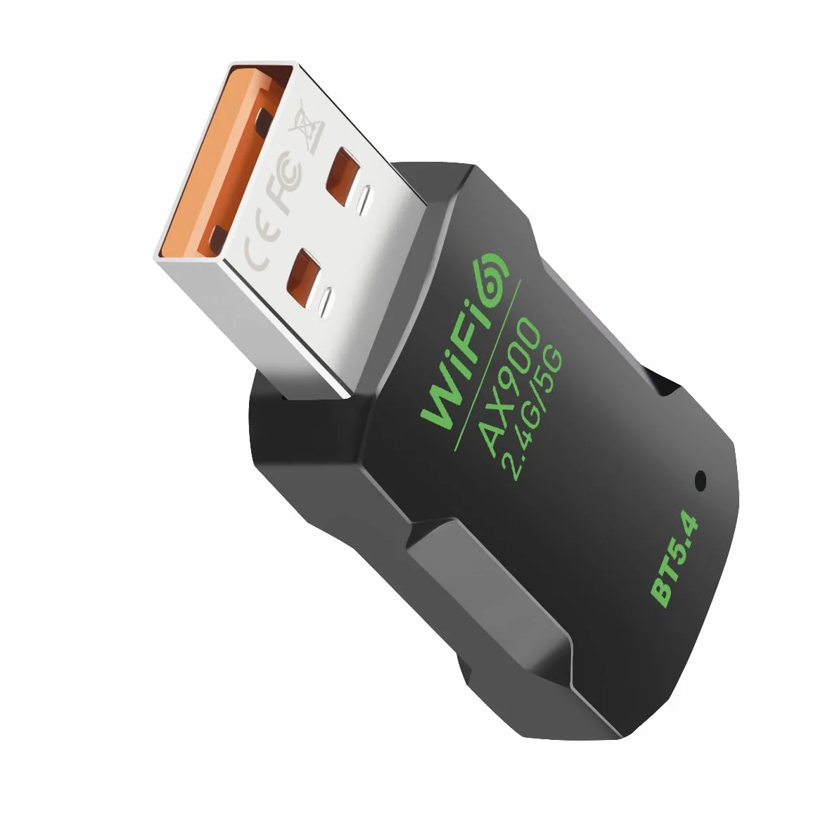 Adapter WiFi 6 Bluetooth 5.4 USB 2 w 1, WiFi i Bluetooth dwuzakresowy 2.4/5GHZ ax900Mbps do PC/laptopa/komputera stacjonarnego, mini USB bez sterownika, obsługuje Windows 10/11