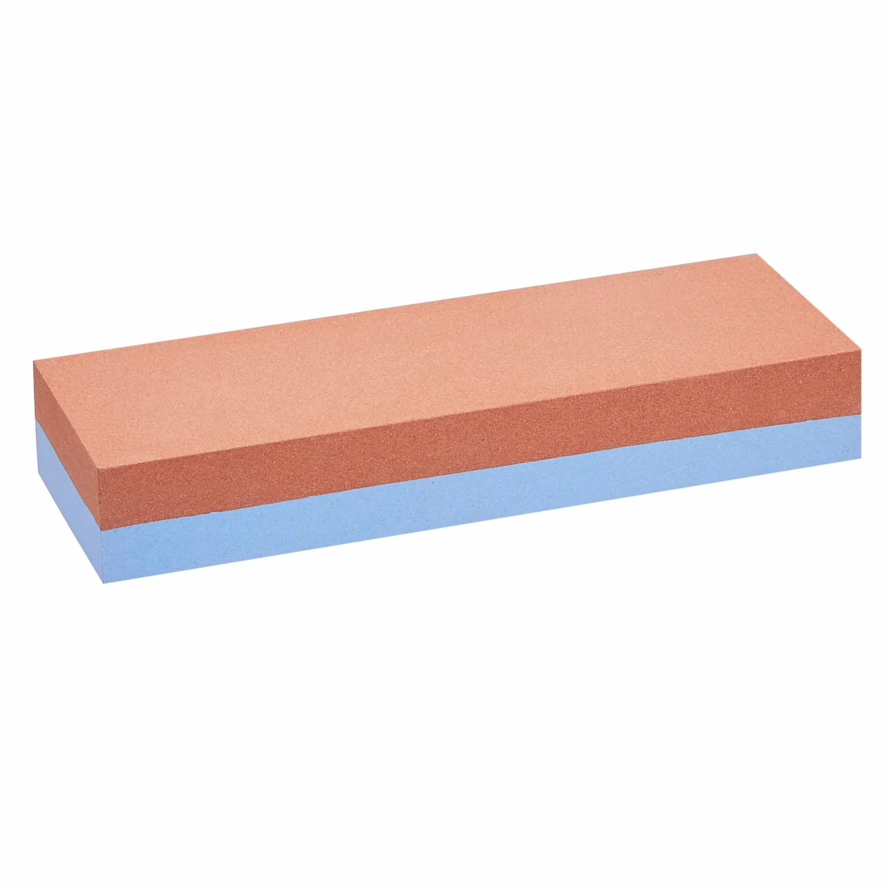 Amazon Basics Pierre à aiguiser pour couteaux double face grain 400/1000 avec base antidérapante en bambou bleu rouge