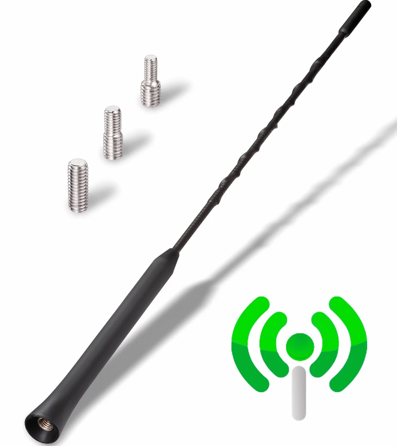 YIEHO Uniwersalna potężna antena samochodowa - odbiornik FM Dab, wzmocniony, do dachu, 28 CM - kompatybilny ze wszystkimi modelami