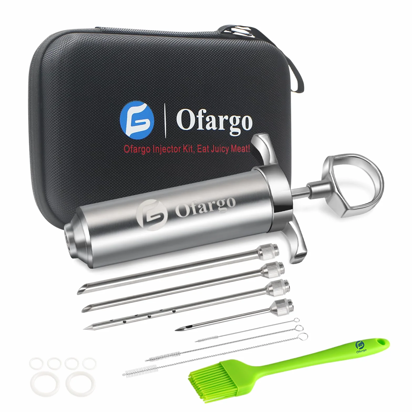 Seringue alimentaire 60 ml avec 4 aiguilles injecteur marinade BBQ