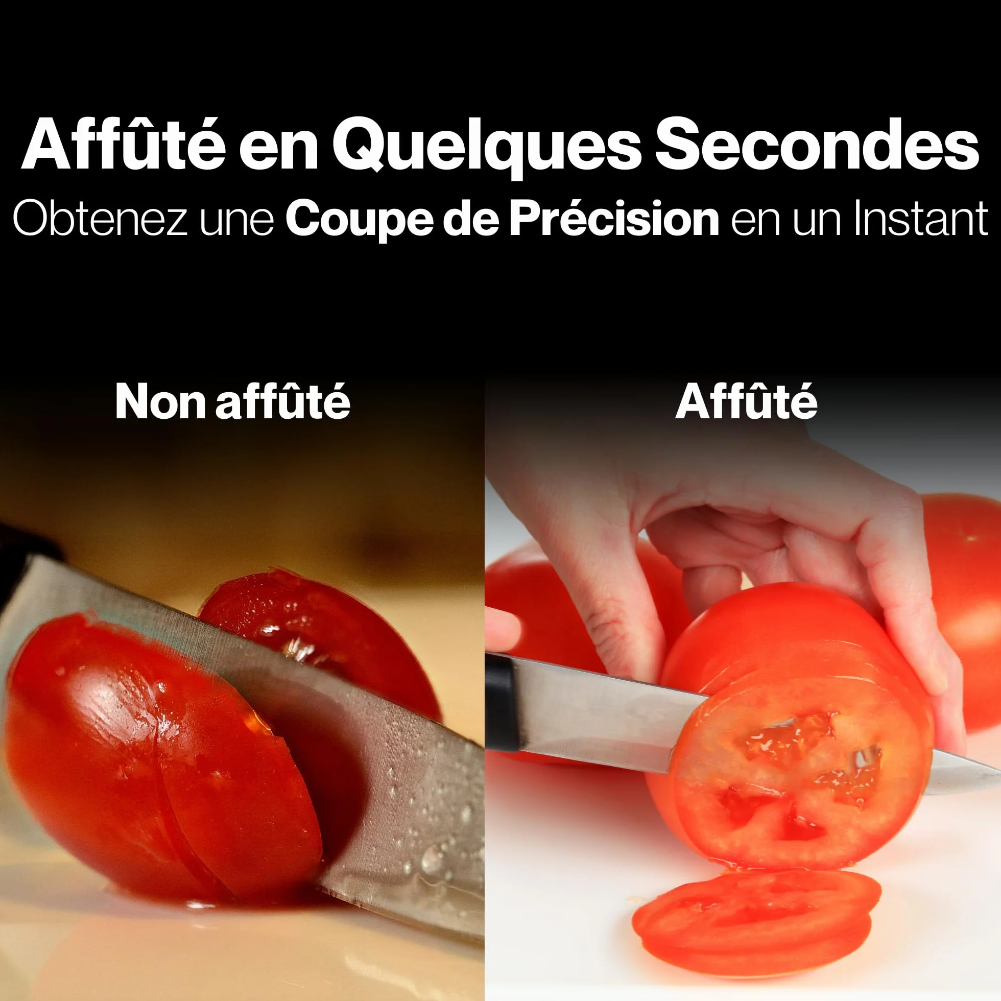 Aiguiseur à couteaux de cuisine Smart Sharp 3 phases Lantana - pierre céramique carbure tungstène diamant