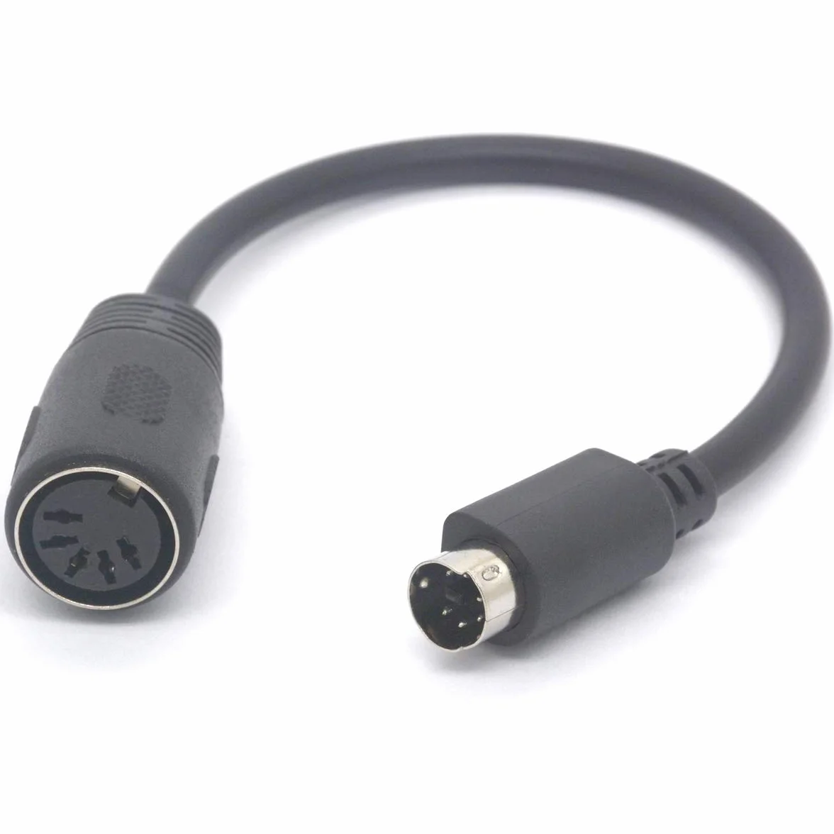 Adaptateur PS/2 vers AT pour clavier - Mini DIN mâle 6 broches vers MIDI femelle 5 broches