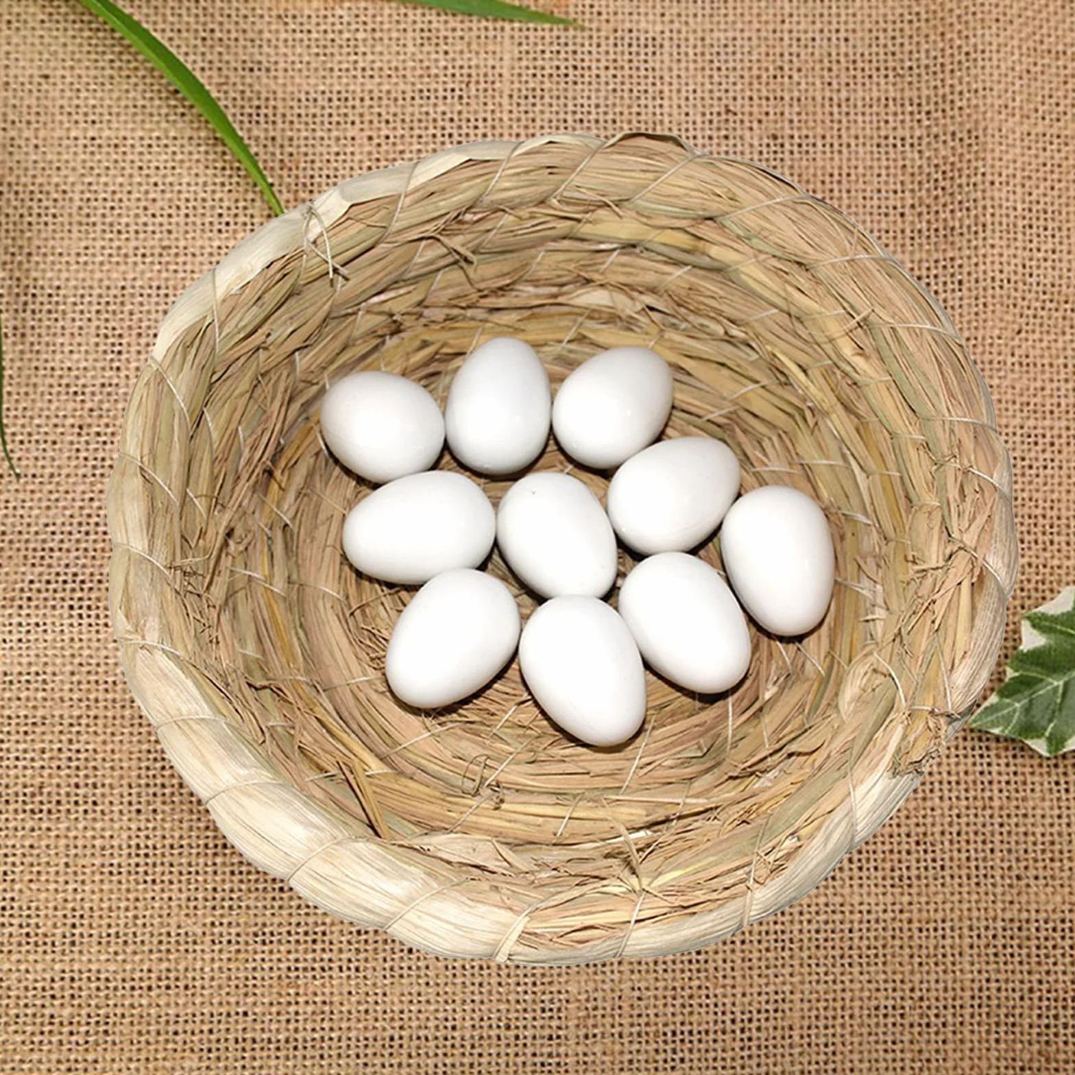 Faux Œufs de Pigeon Solides, 3.8 cm, 50 Pcs pour Peindre ou Couvrir