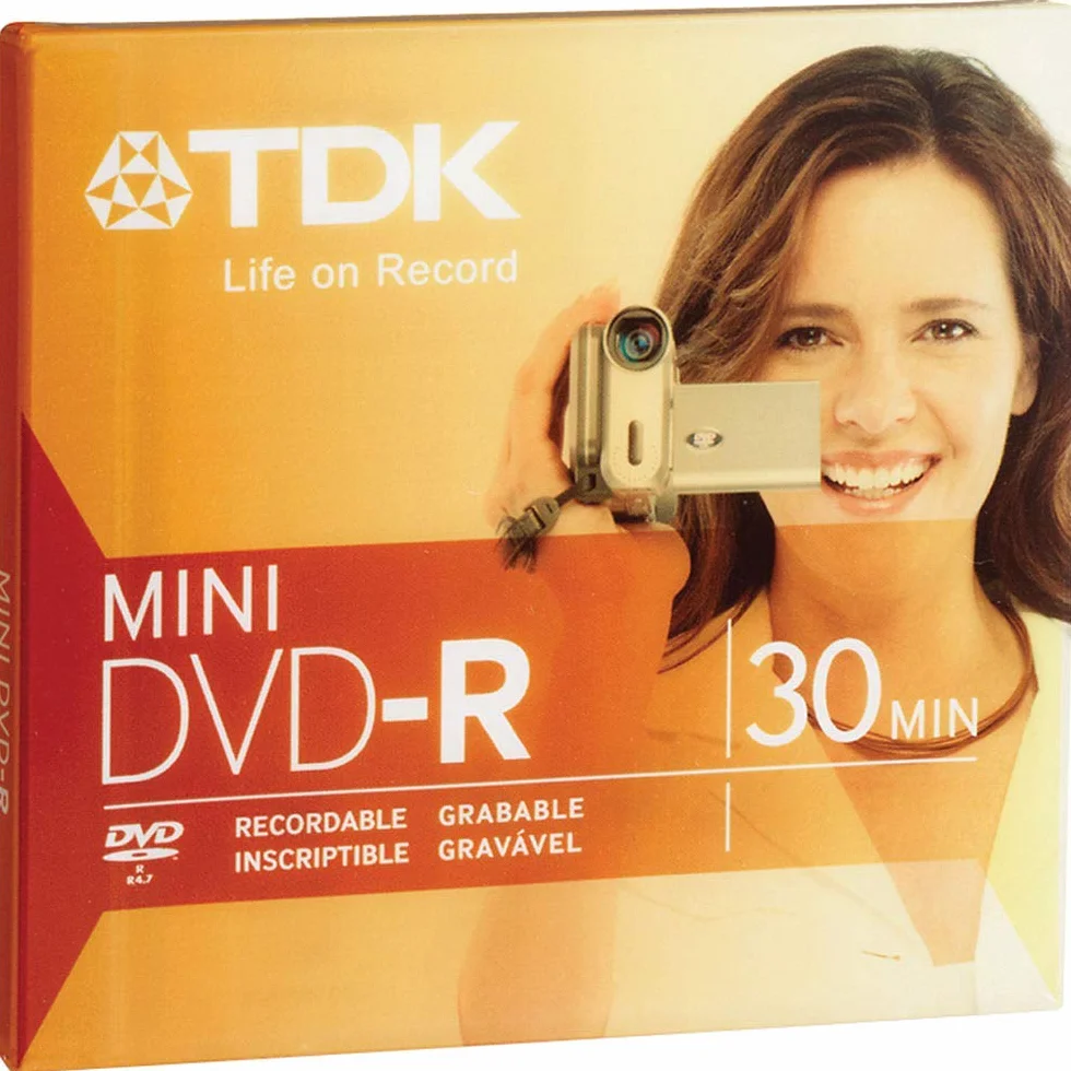 TDK Mini DVD-R vierge 1,4 Go 30 minutes 80 mm