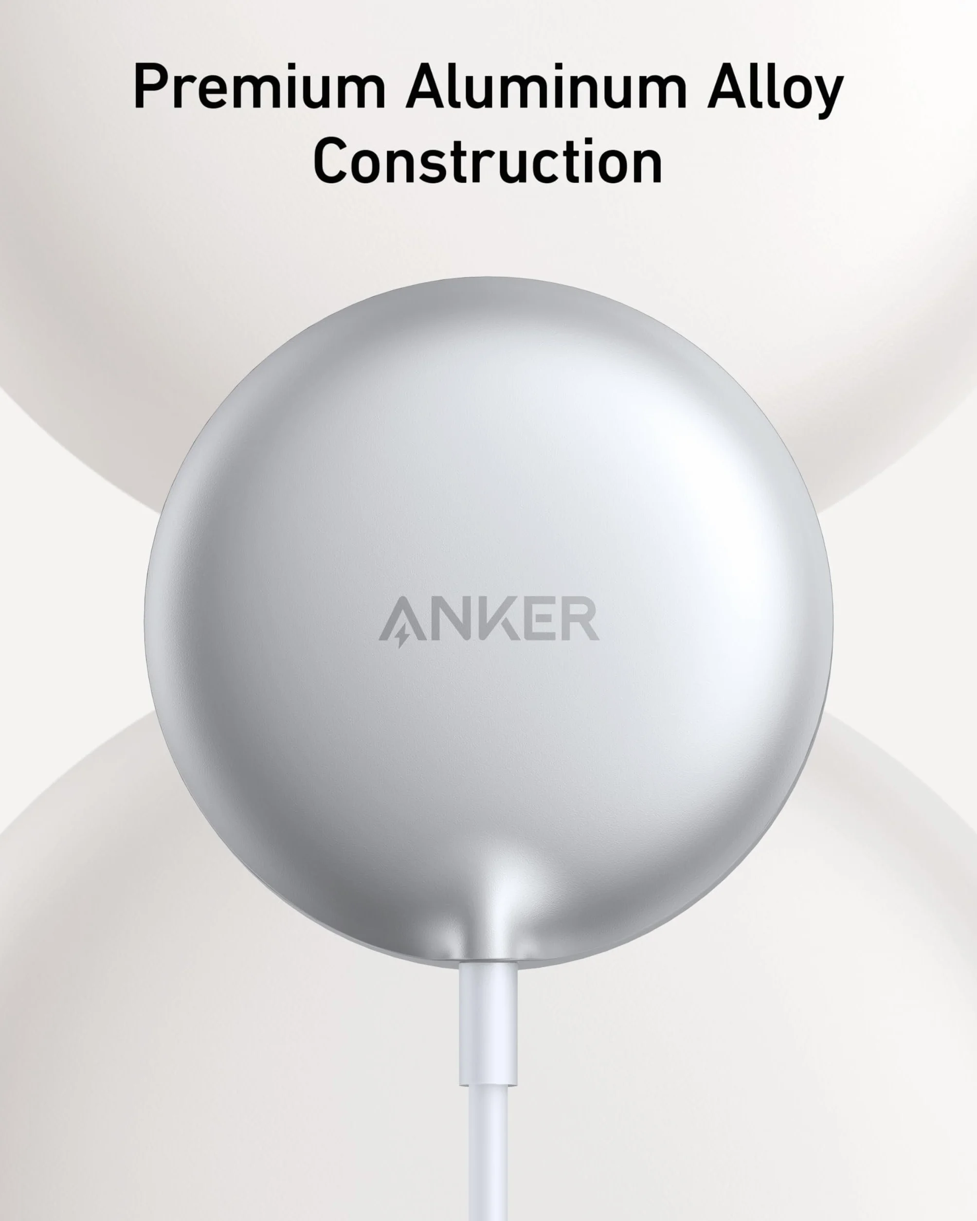 Anker MagGo Magnetyczna ładowarka bezprzewodowa (pad), 15 W Qi2 do MagSafe, do iPhone 16/16 Pro/16 Pro Max/16 Plus/15/14/13/12 (bez zasilacza)