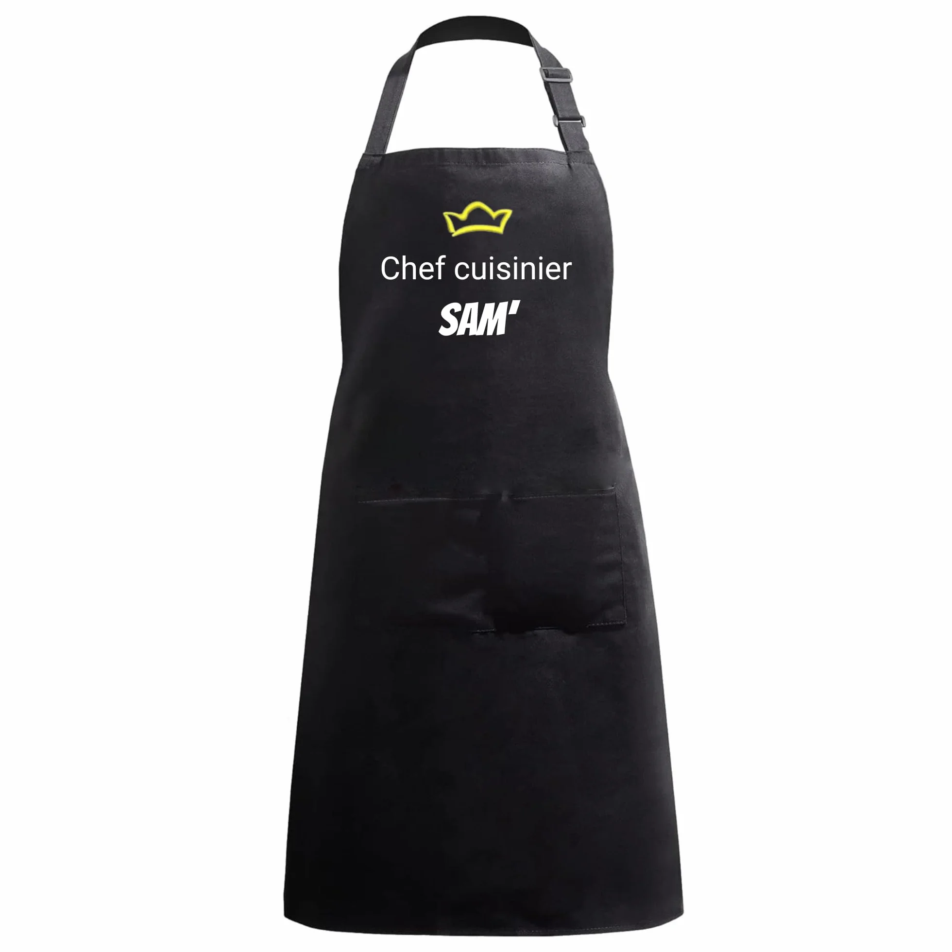 Tablier personnalisé brodé 100% coton homme femme broderie au choix cadeau cuisine jardinage restaurant