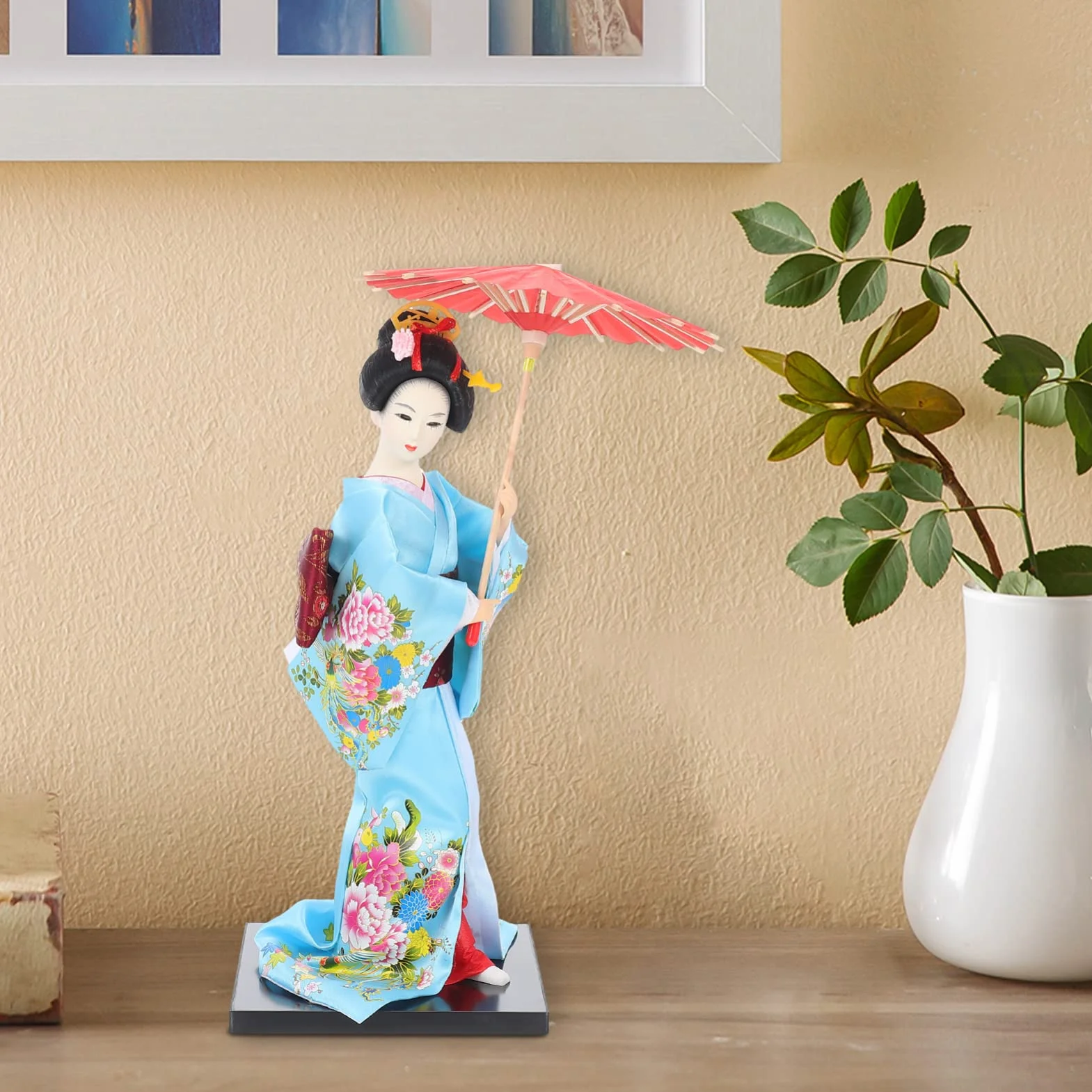 PATKAW Geisha Japonais Kimono Figurine de Collection Décoration de Table Style 1