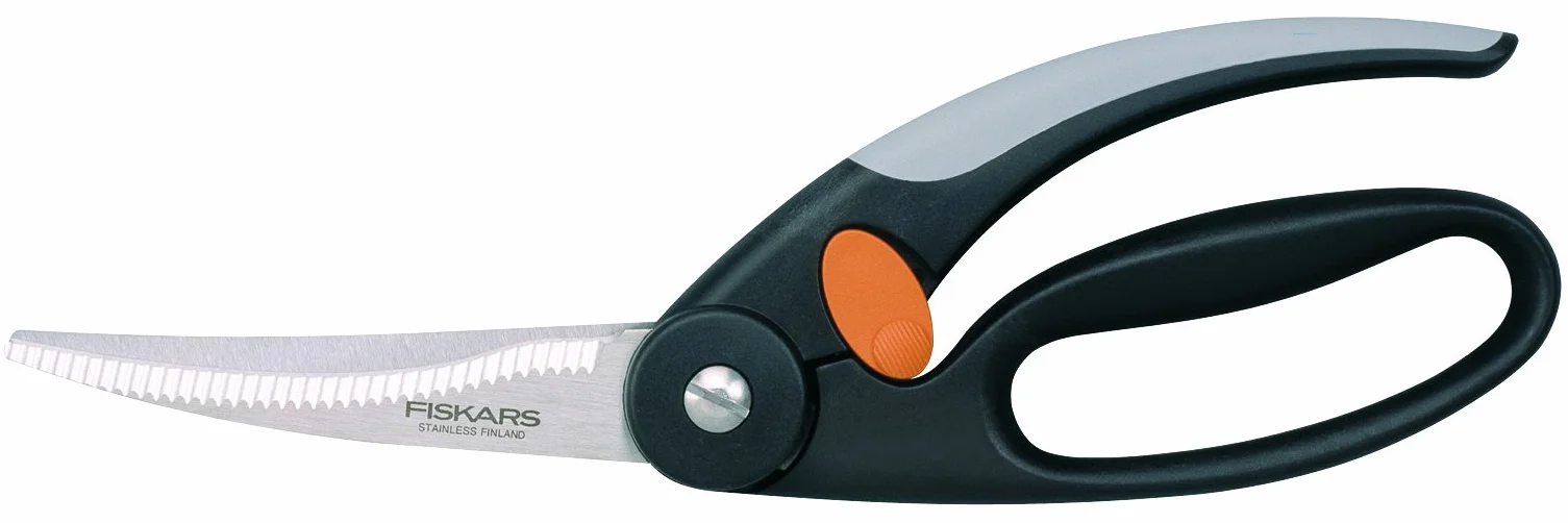Fiskars Cisaille à volaille 25 cm Acier Plastique Noir Gris Orange