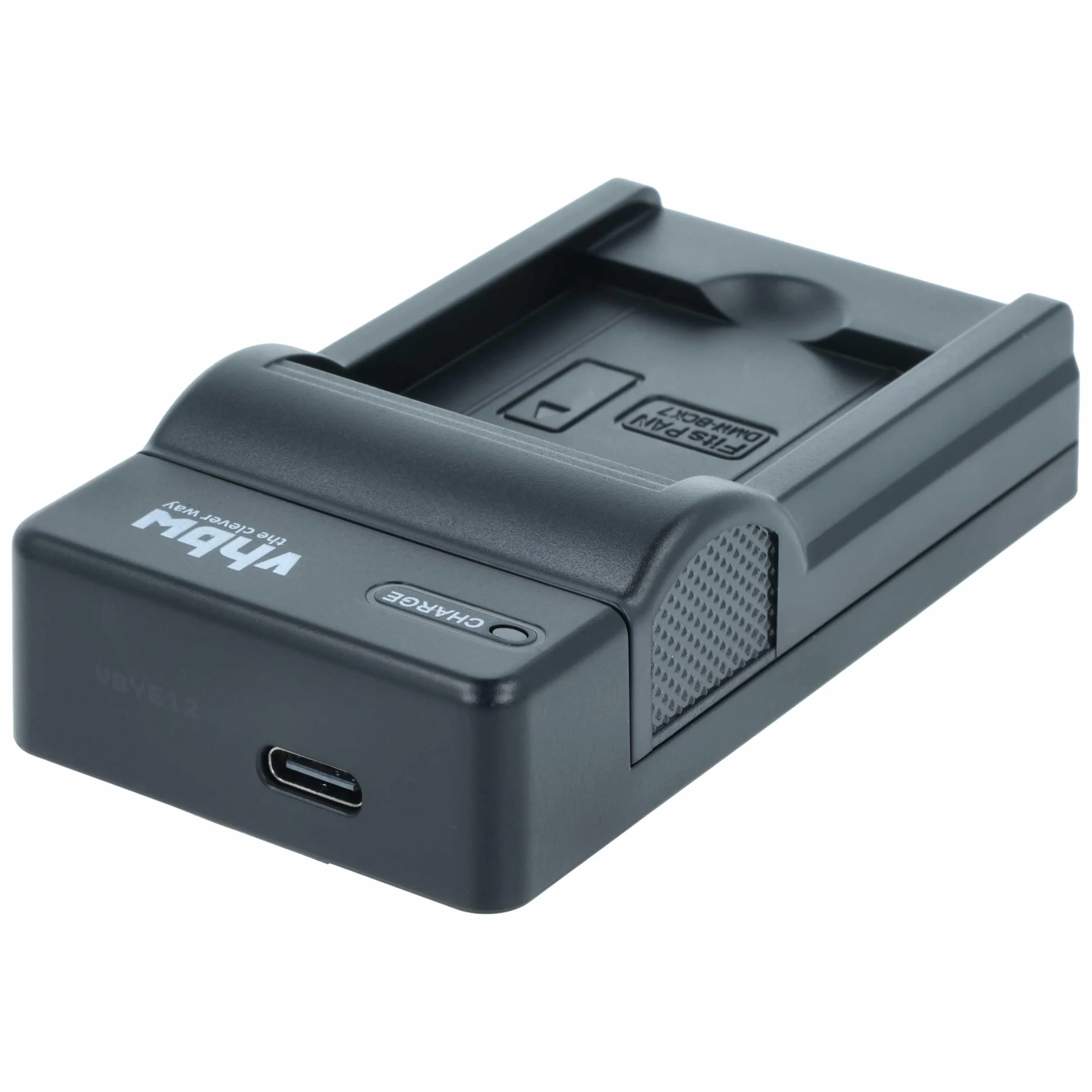 vhbw Ładowarka USB kompatybilna z Panasonic Lumix DMC-SZ7, DMC-FS45, DMC-FS16, DMC-FS18 kamera/akumulator - stacja ładowania, wskaźnik ładowania, 4,2 V